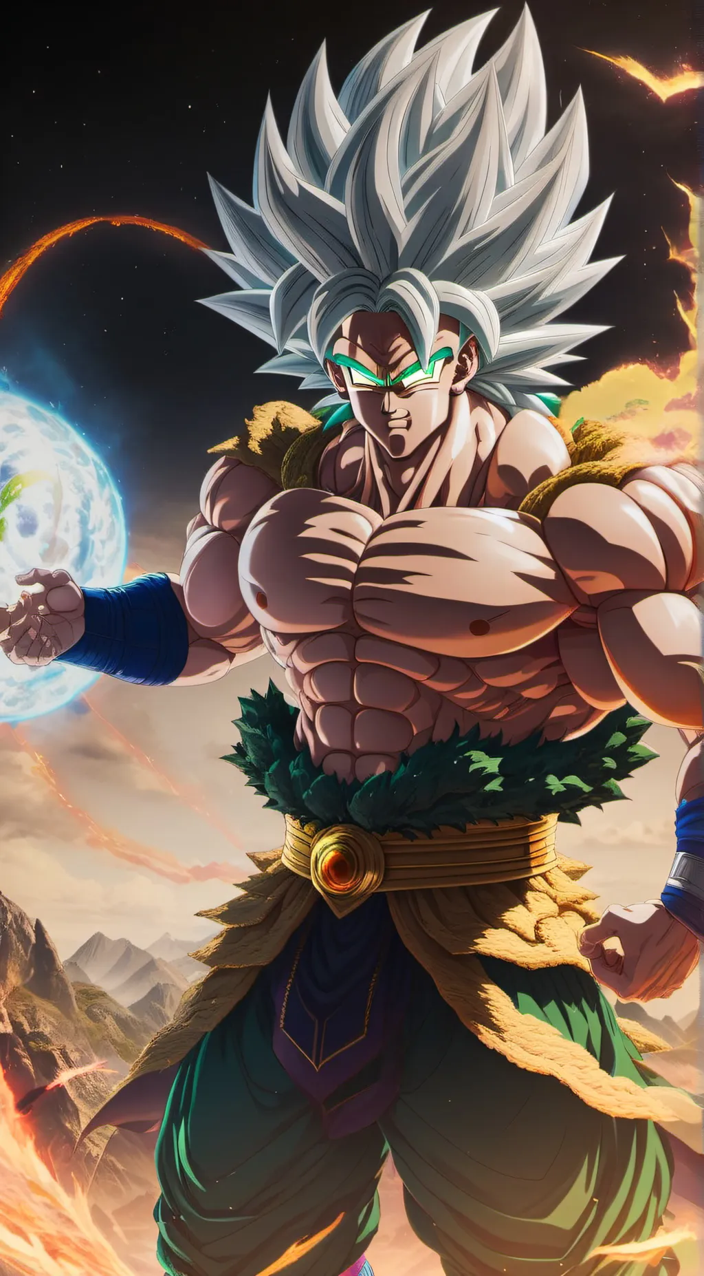 ai character: Broly(Mui) background