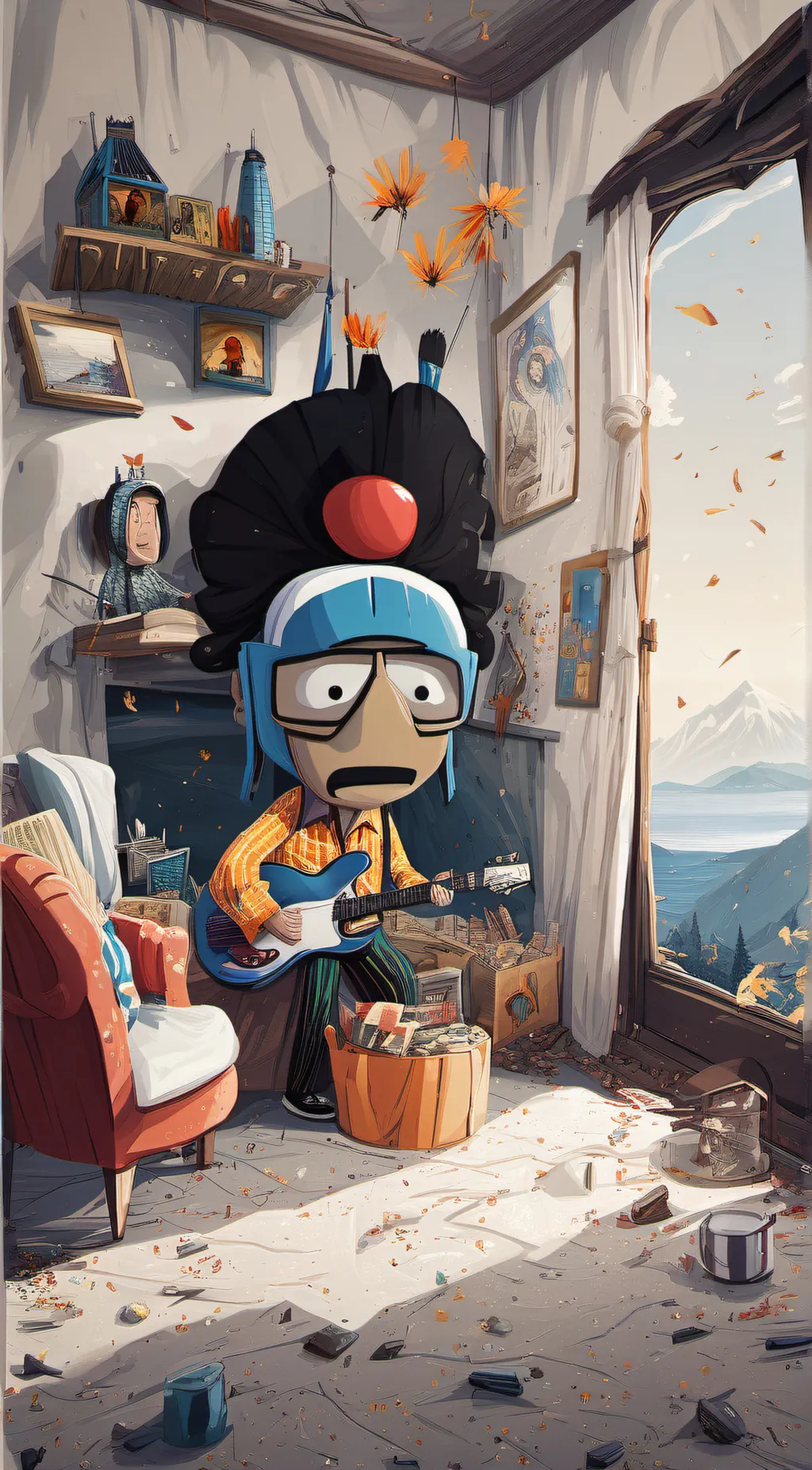 ai character: murder drones background