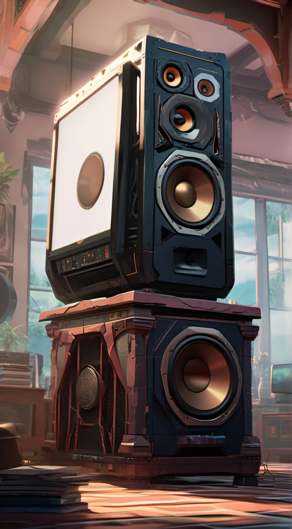 ai character: titan speaker man background