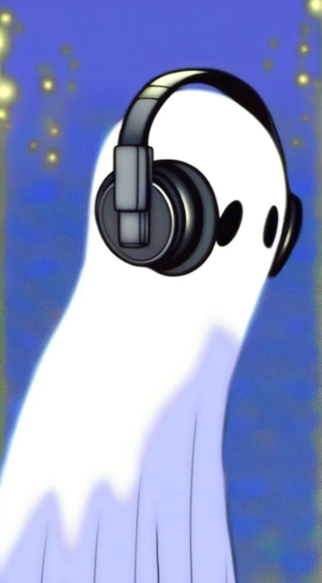 ai character: Napstablook  background