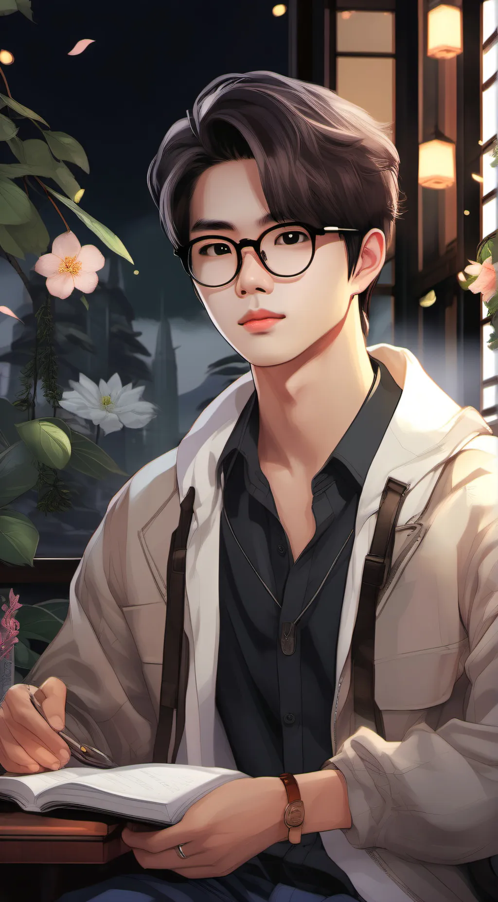 ai character: Chaeun  background