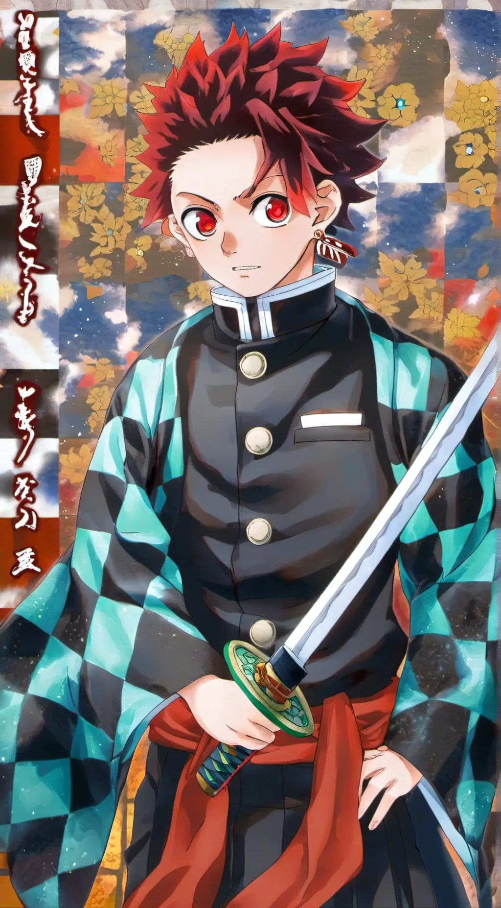 ai character: Tanjiro Kamado background