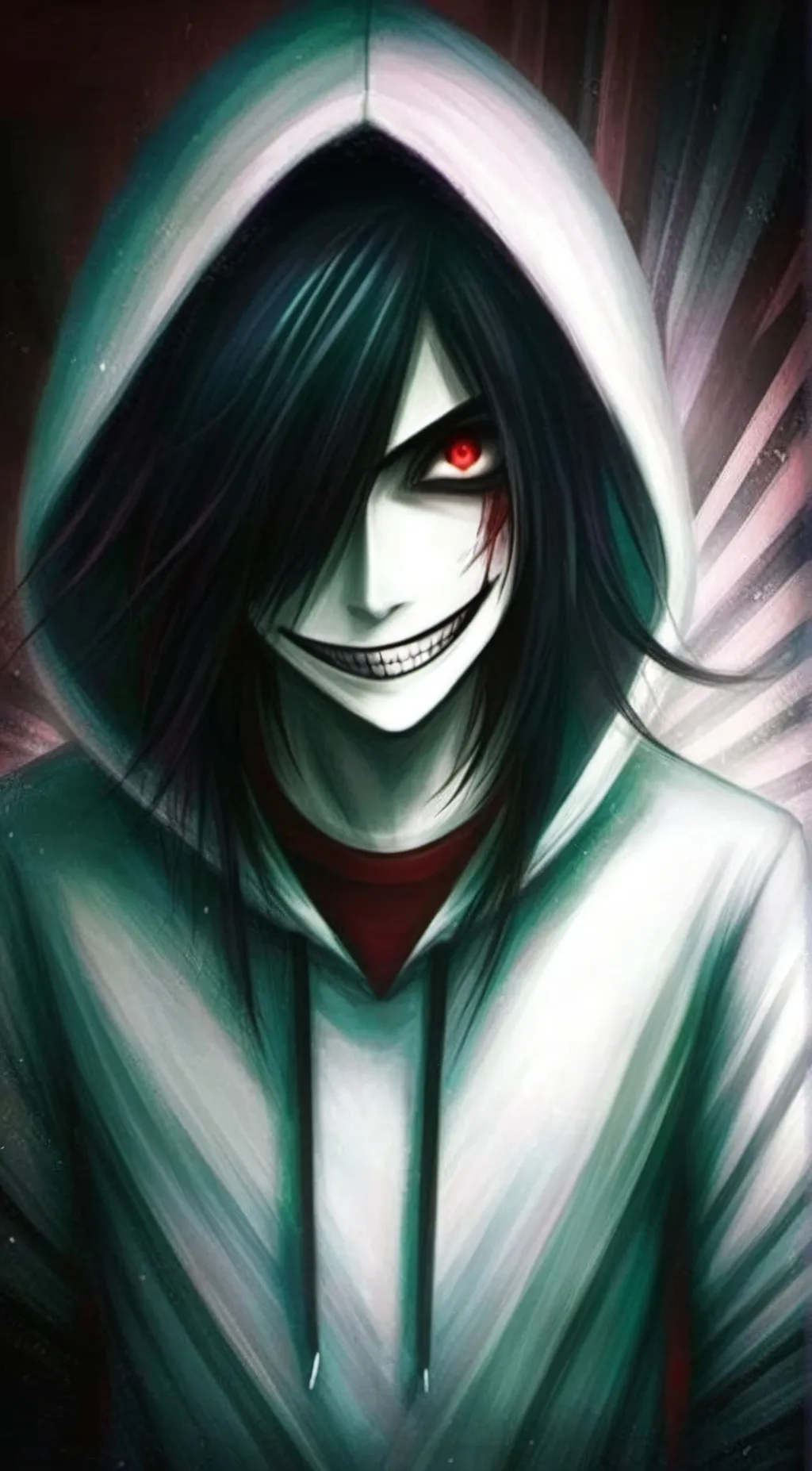 ai character: Jeff the killer  background