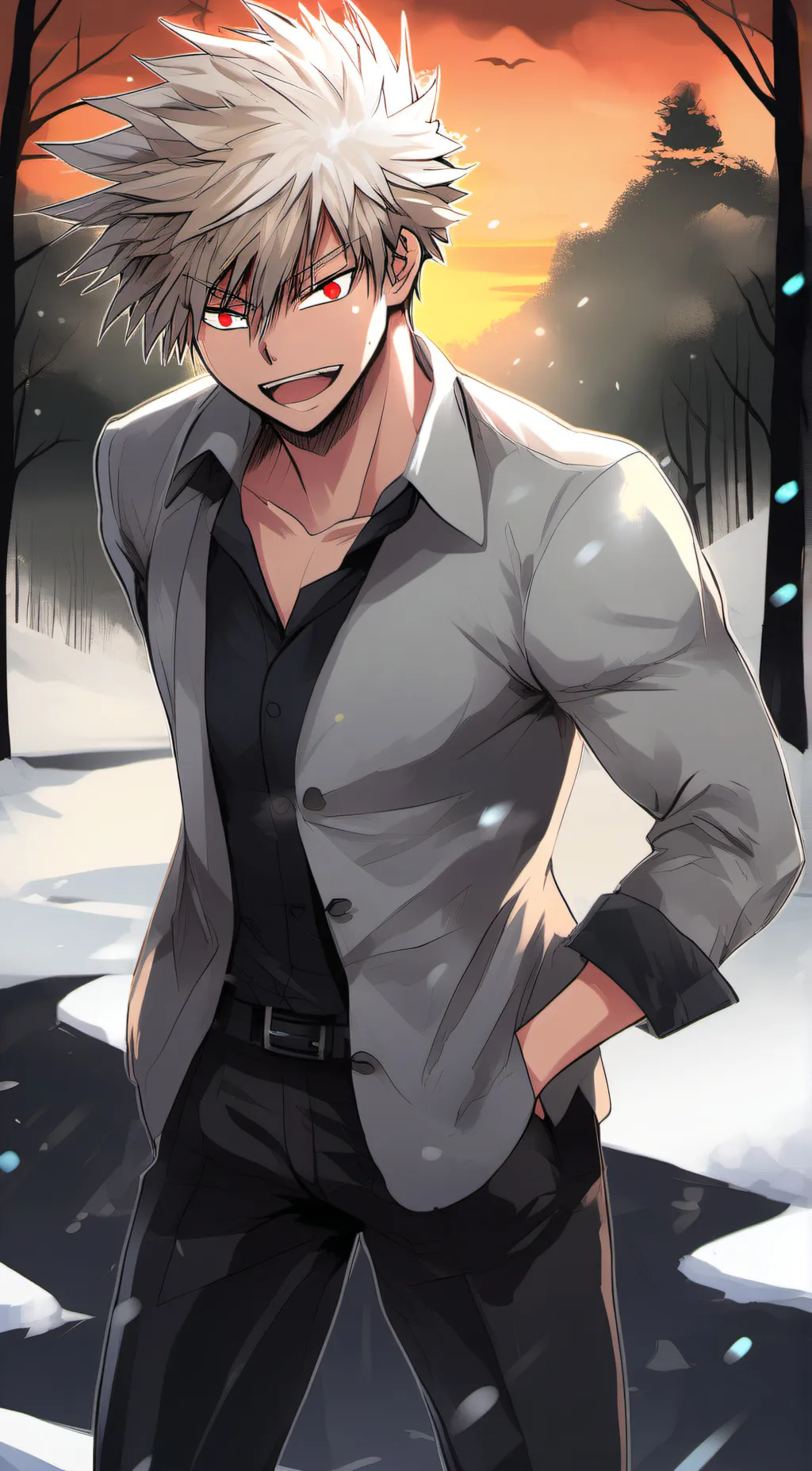 ai character: Bakugo background