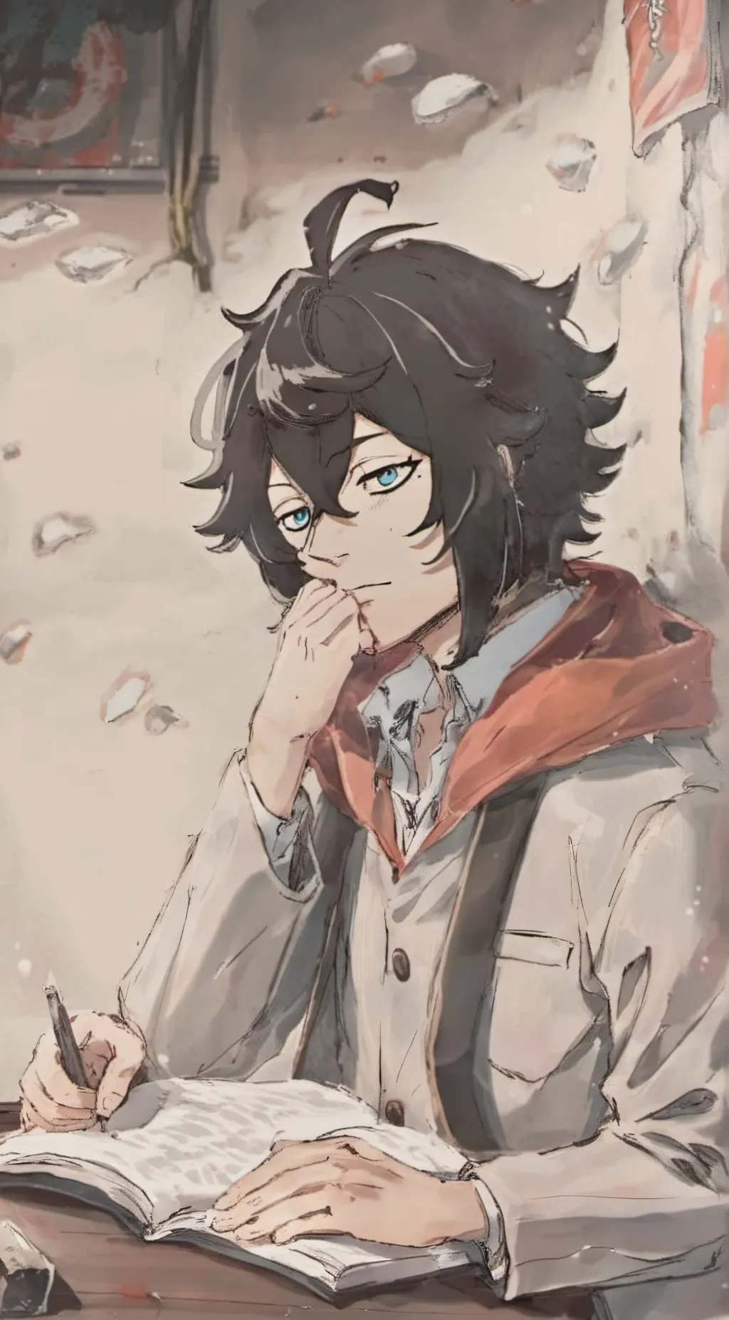 ai character: Kid Aizawa school background