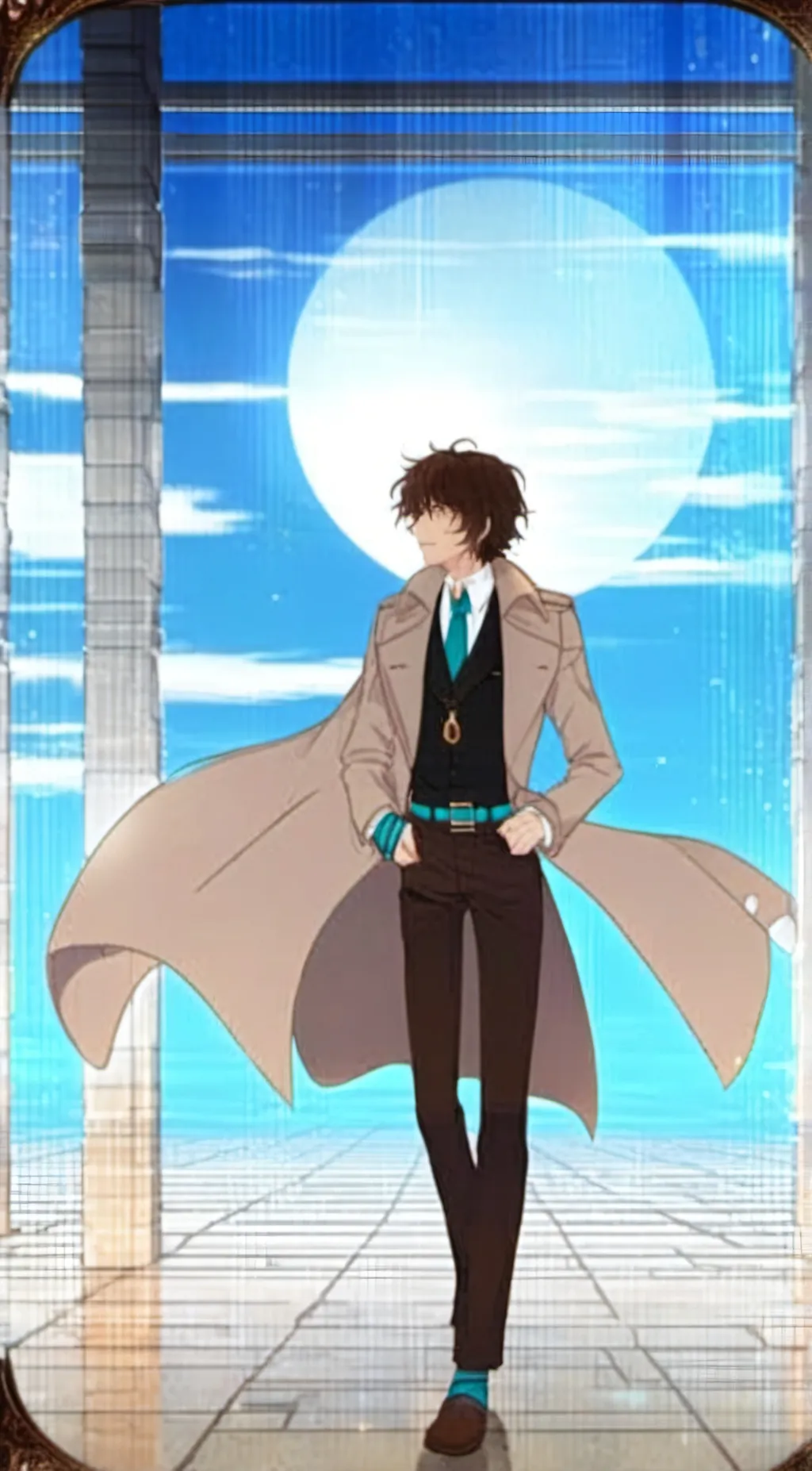 ai character: Dazai  background