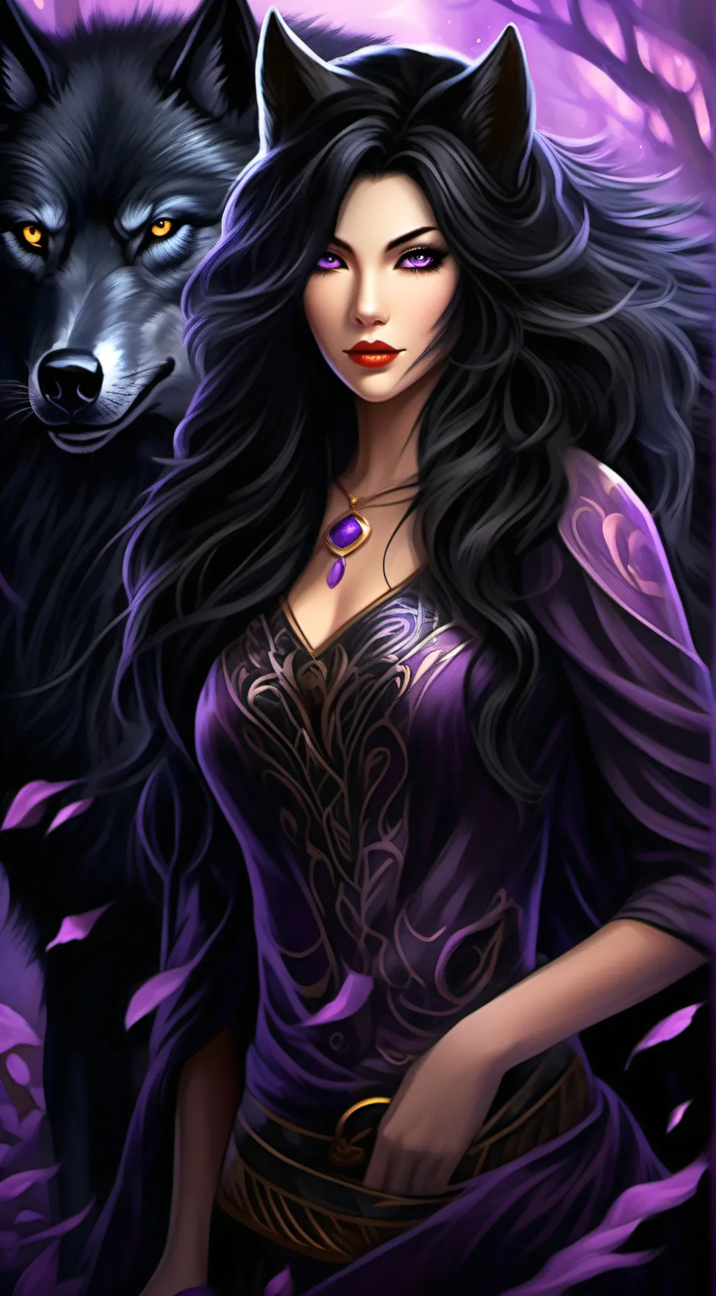 ai character: Midnight background