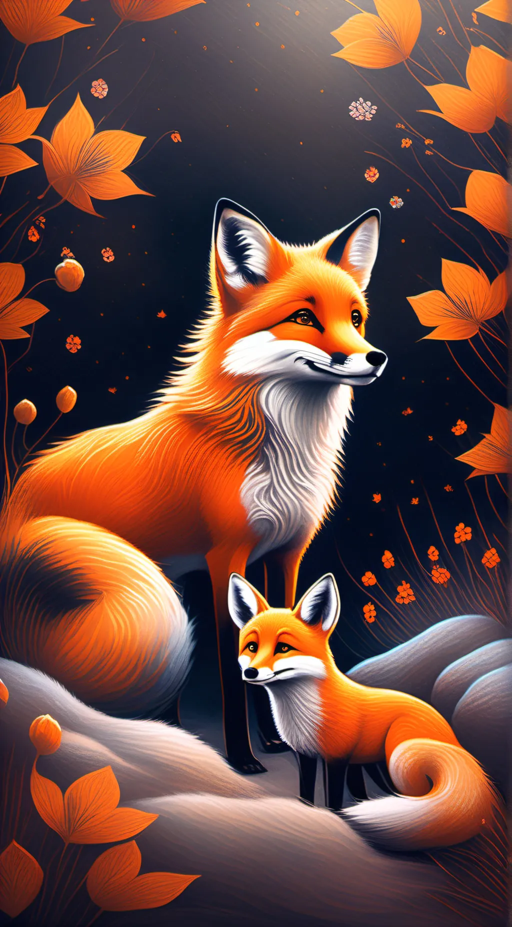 ai character: Foxy background