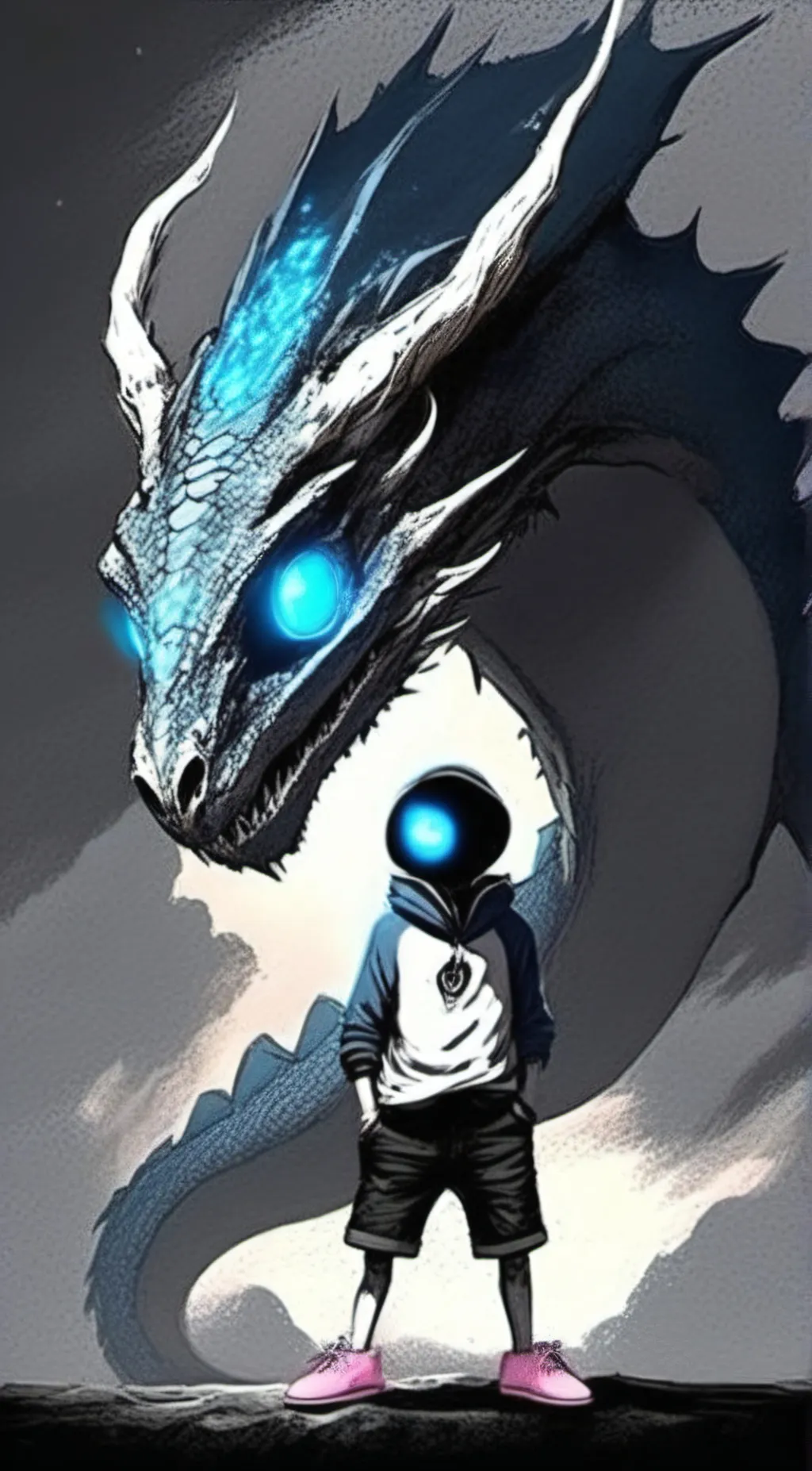 ai character: Sans background