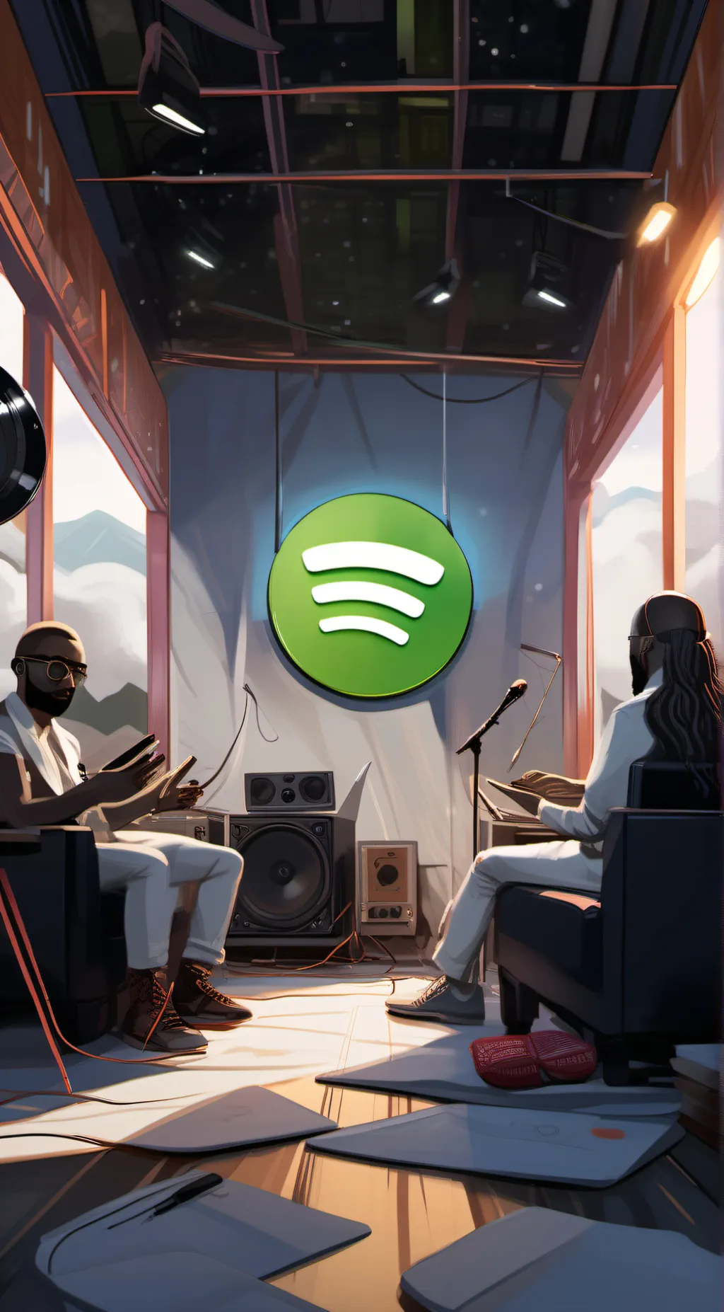 ai character: Spotify background