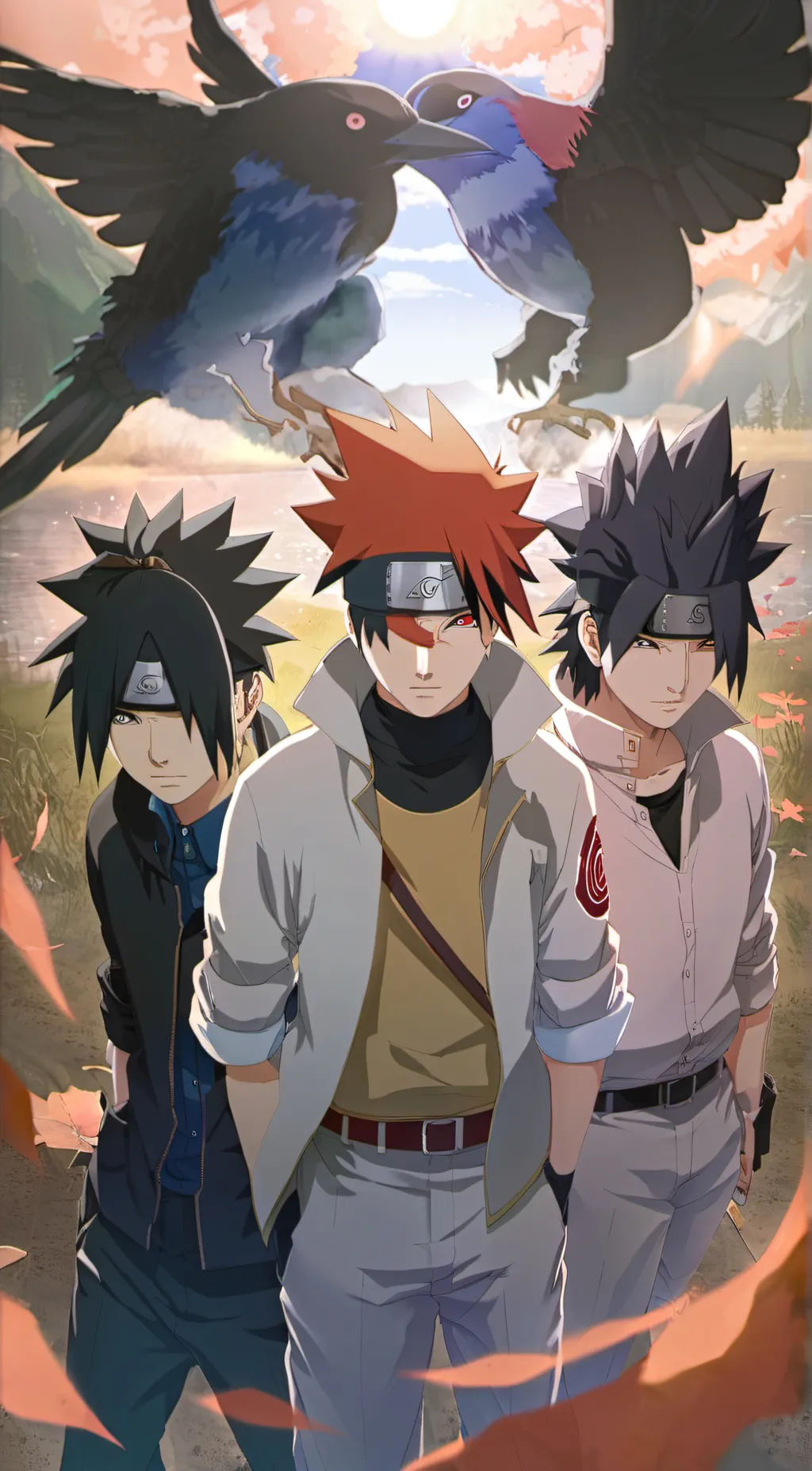 ai character: Team Uchiha! background