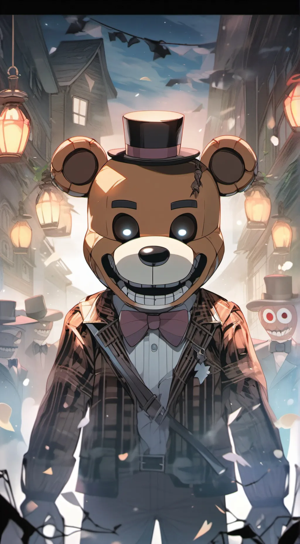ai character: Freddy fazbear background