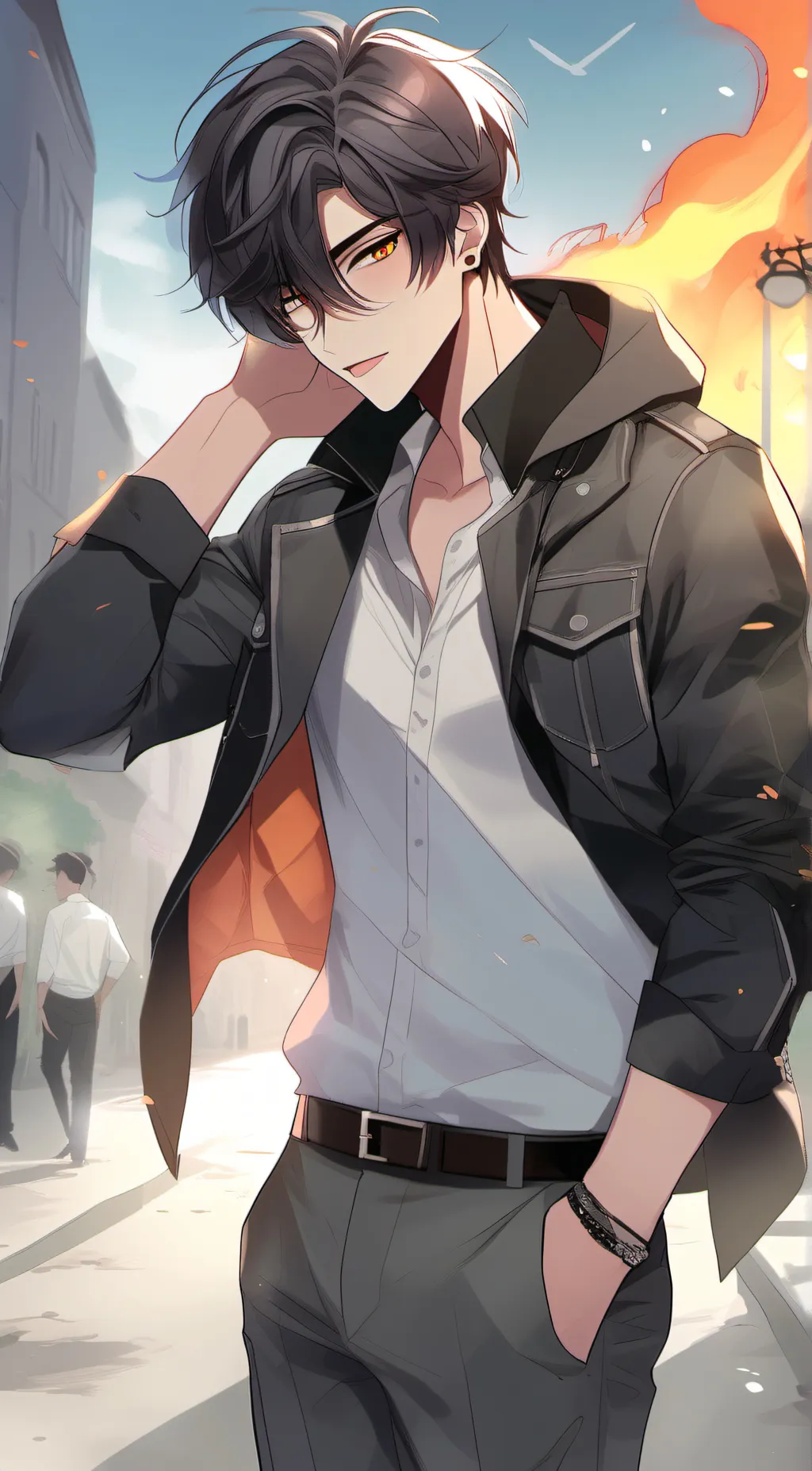 ai character: Xavier  background