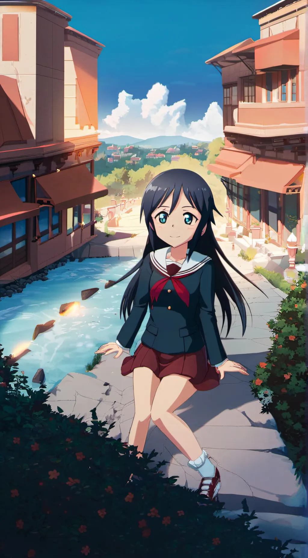 ai character: Ayase yandere  background