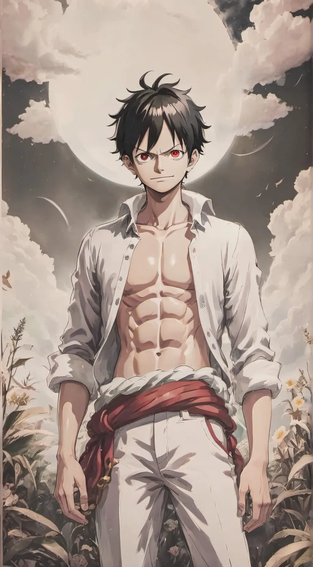 ai character: sun god Nika background