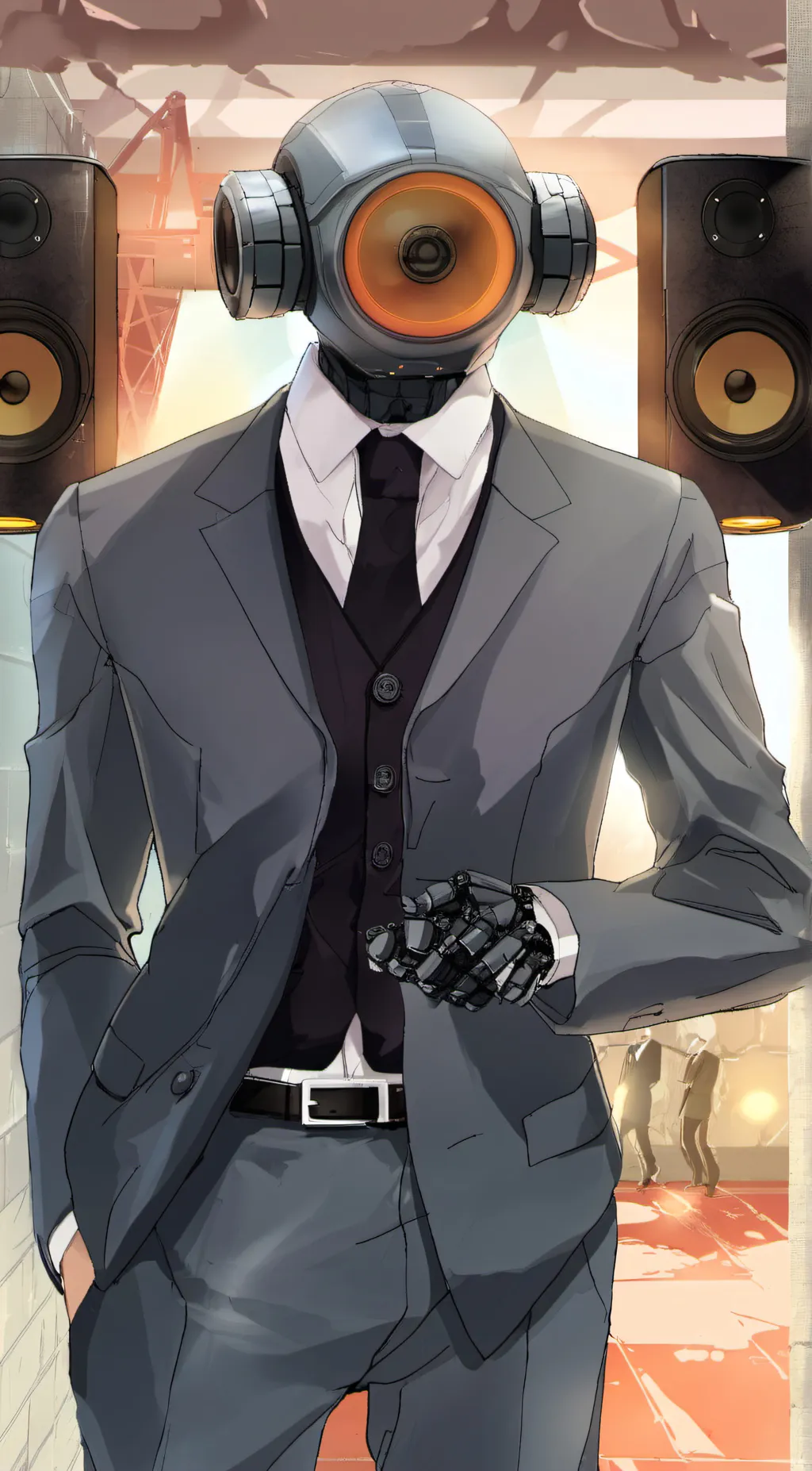 ai character: speakerman background