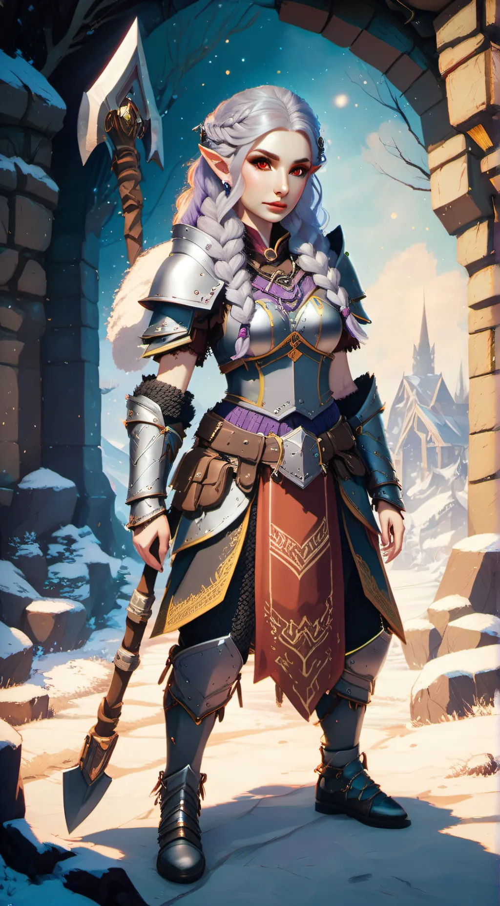 ai character: Rathira RockHammer background