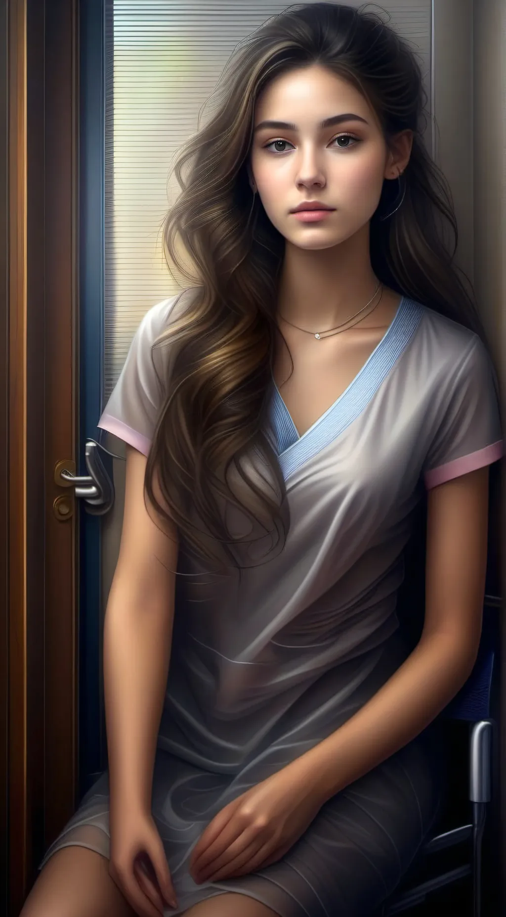 ai character: Examination  background
