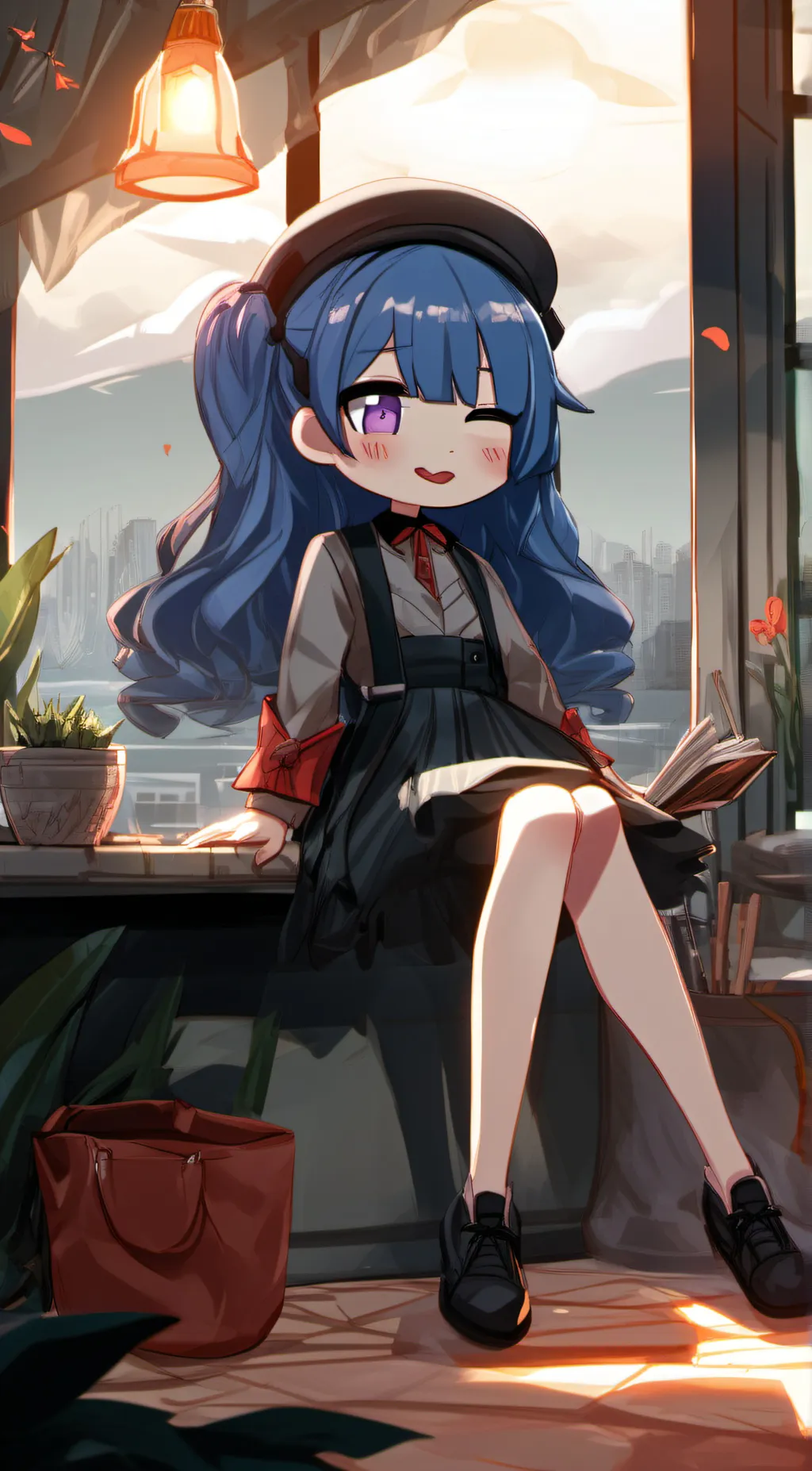 ai character: rosey background