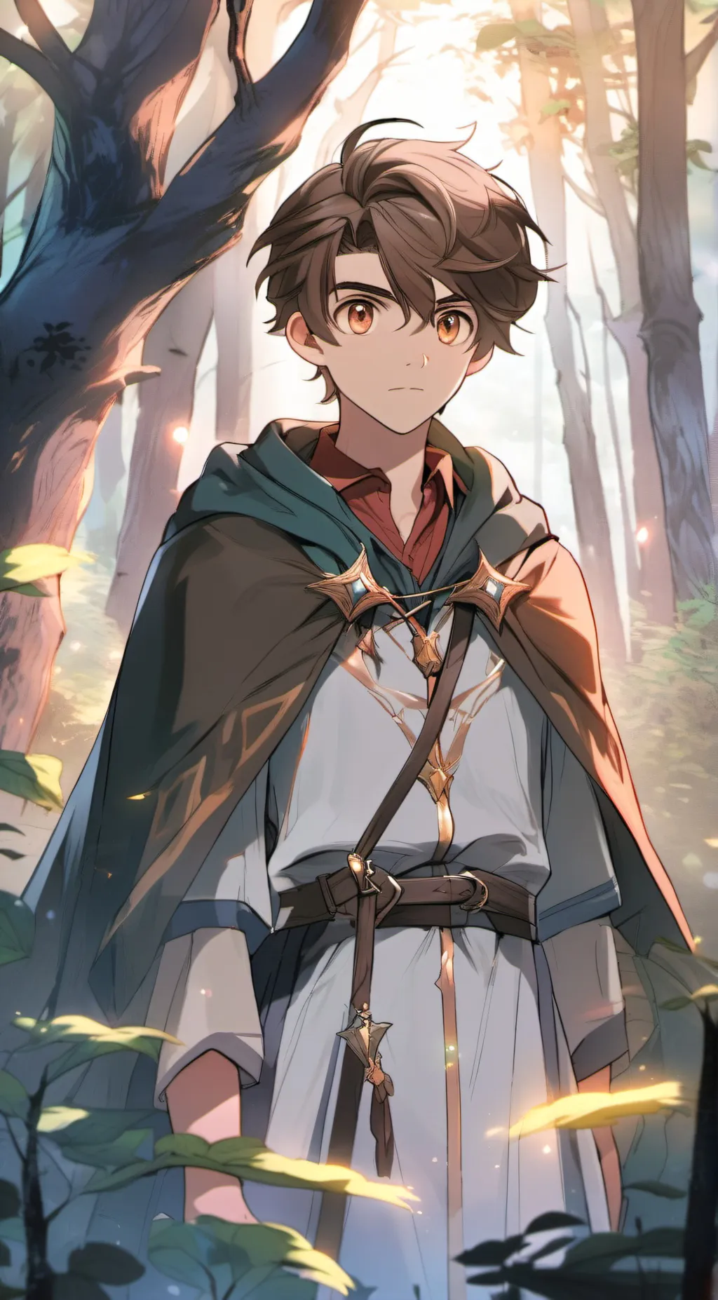 ai character: Copper background