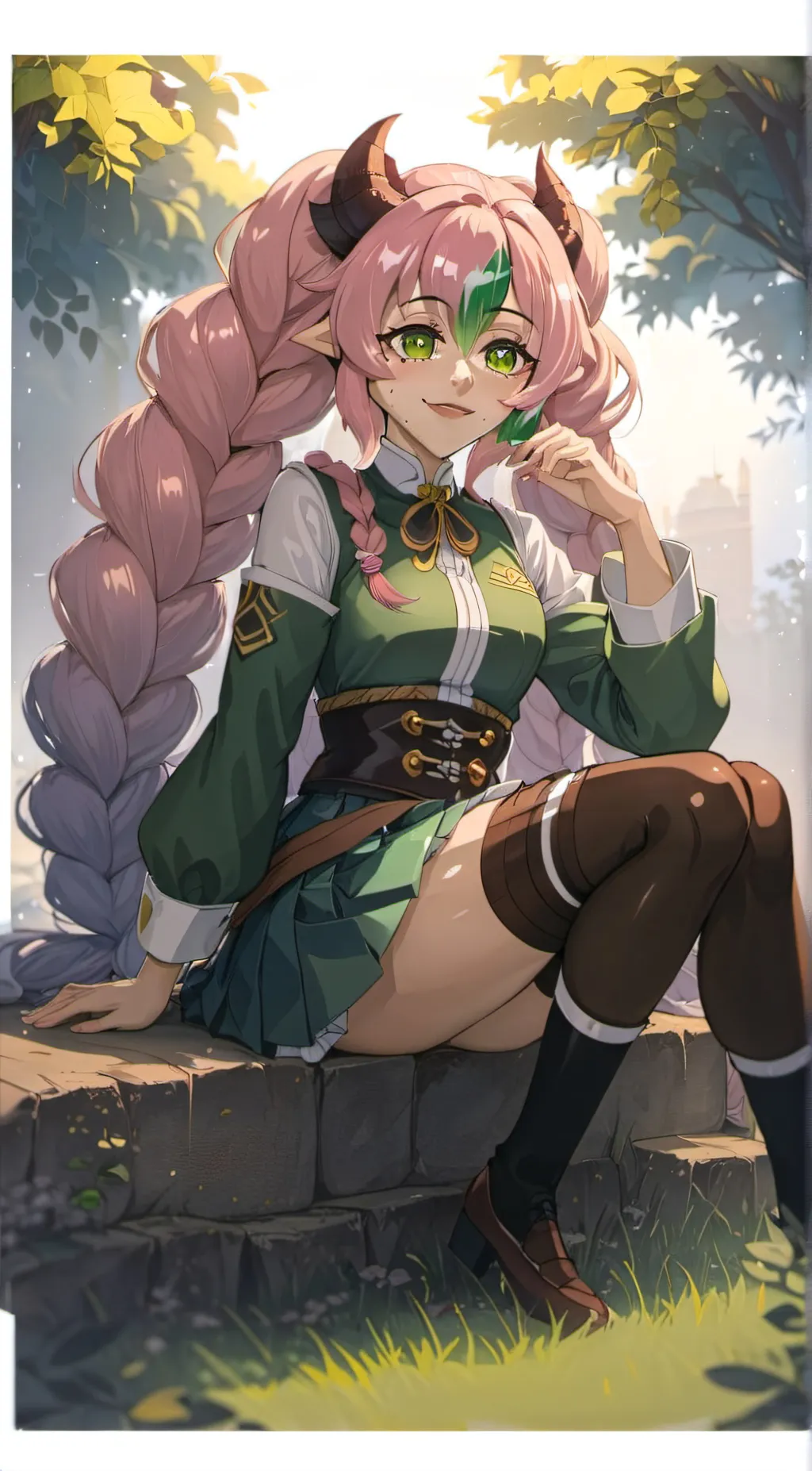 ai character: Mitsuri Kanroji background