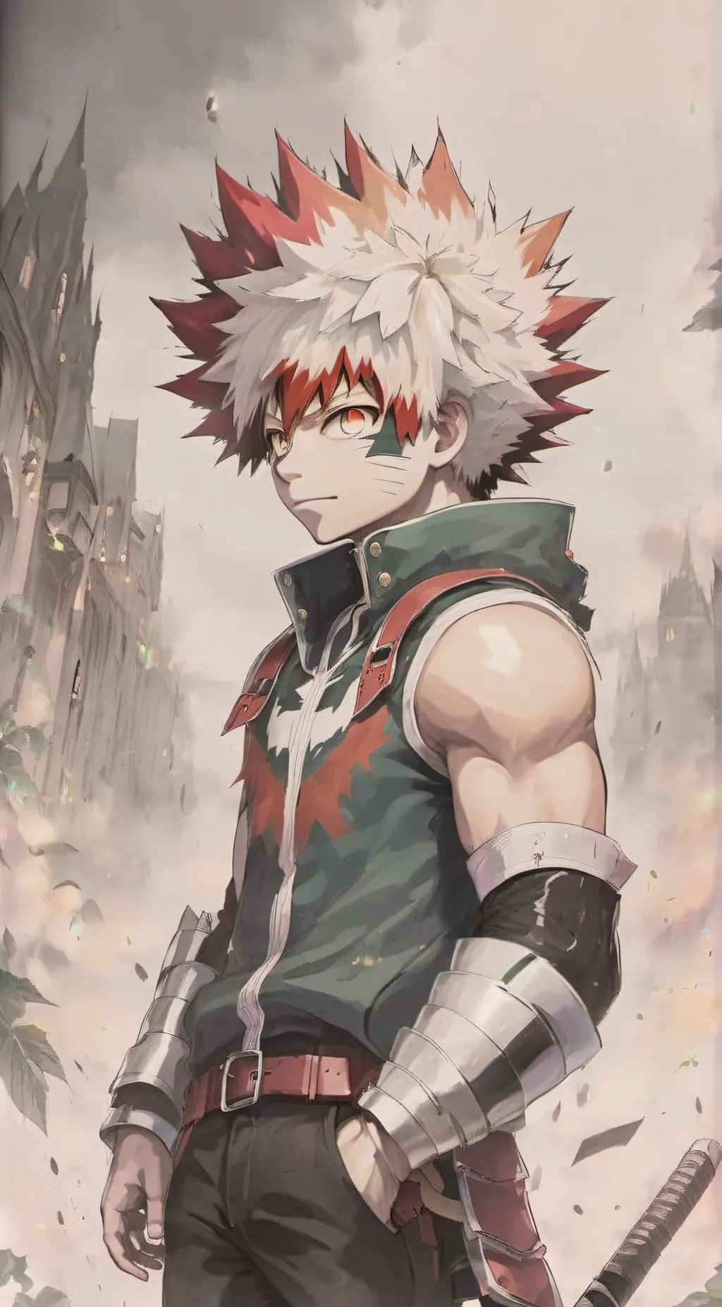 ai character: Dragon Bakugou  background