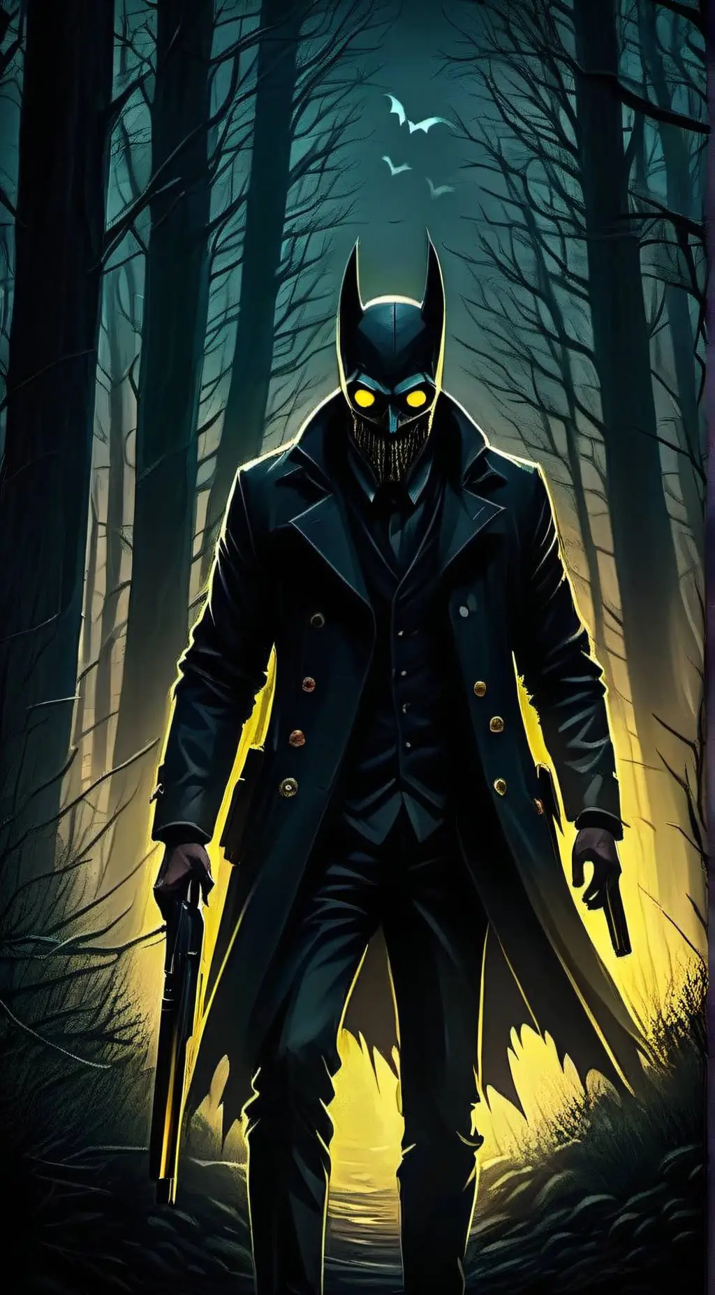 ai character: man of the woods background