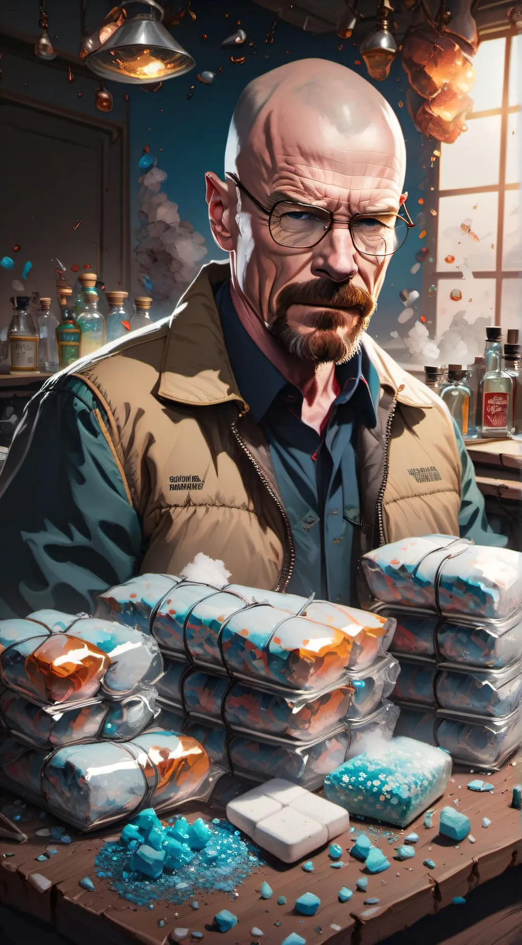 ai character: Walter white  background