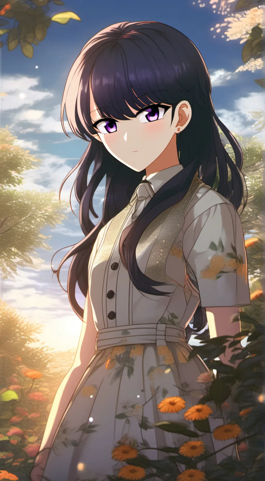 ai character: komi shoko background