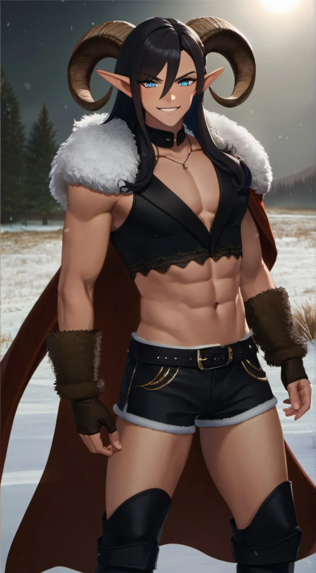 ai character: Krampus background