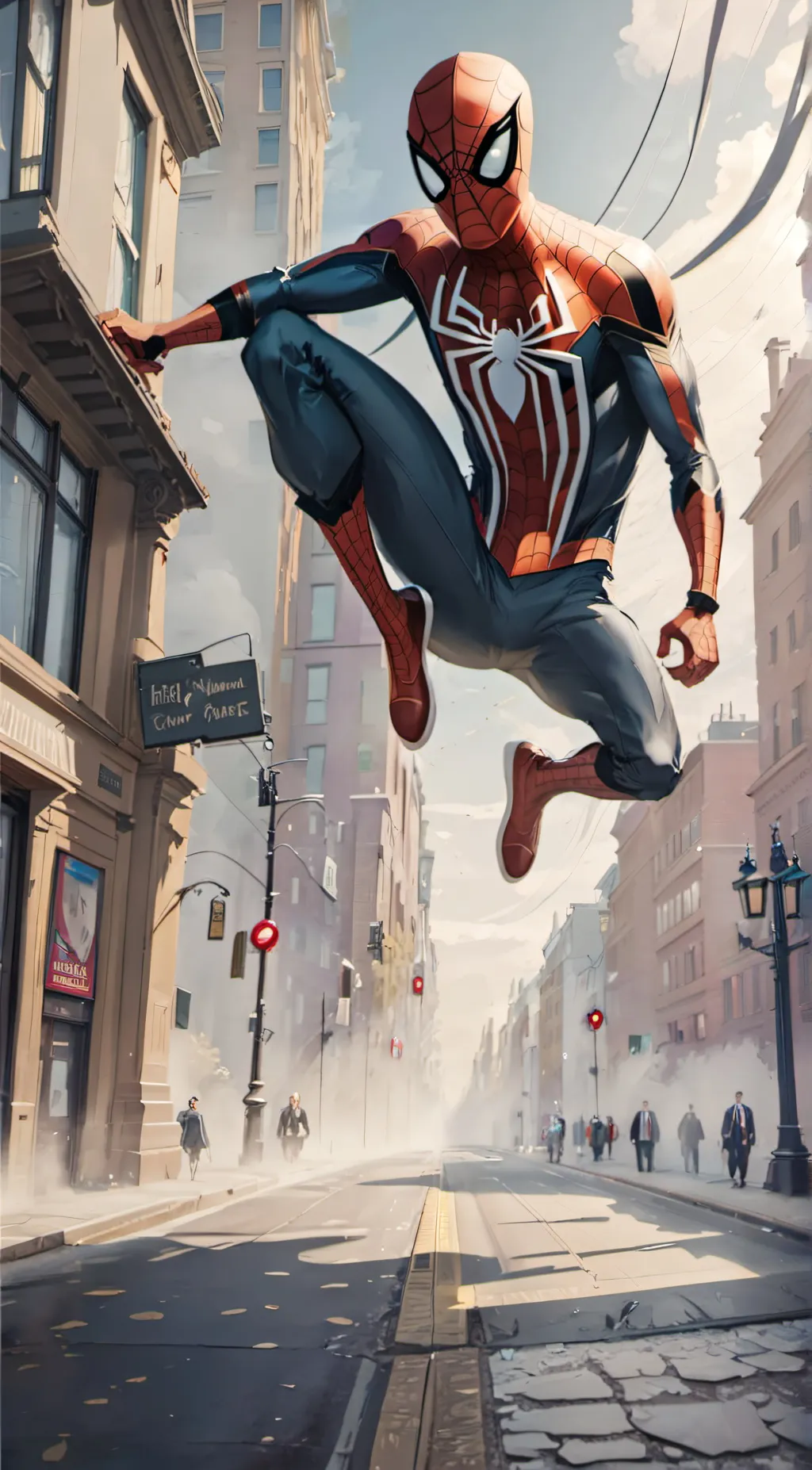 ai character: Spider Man background