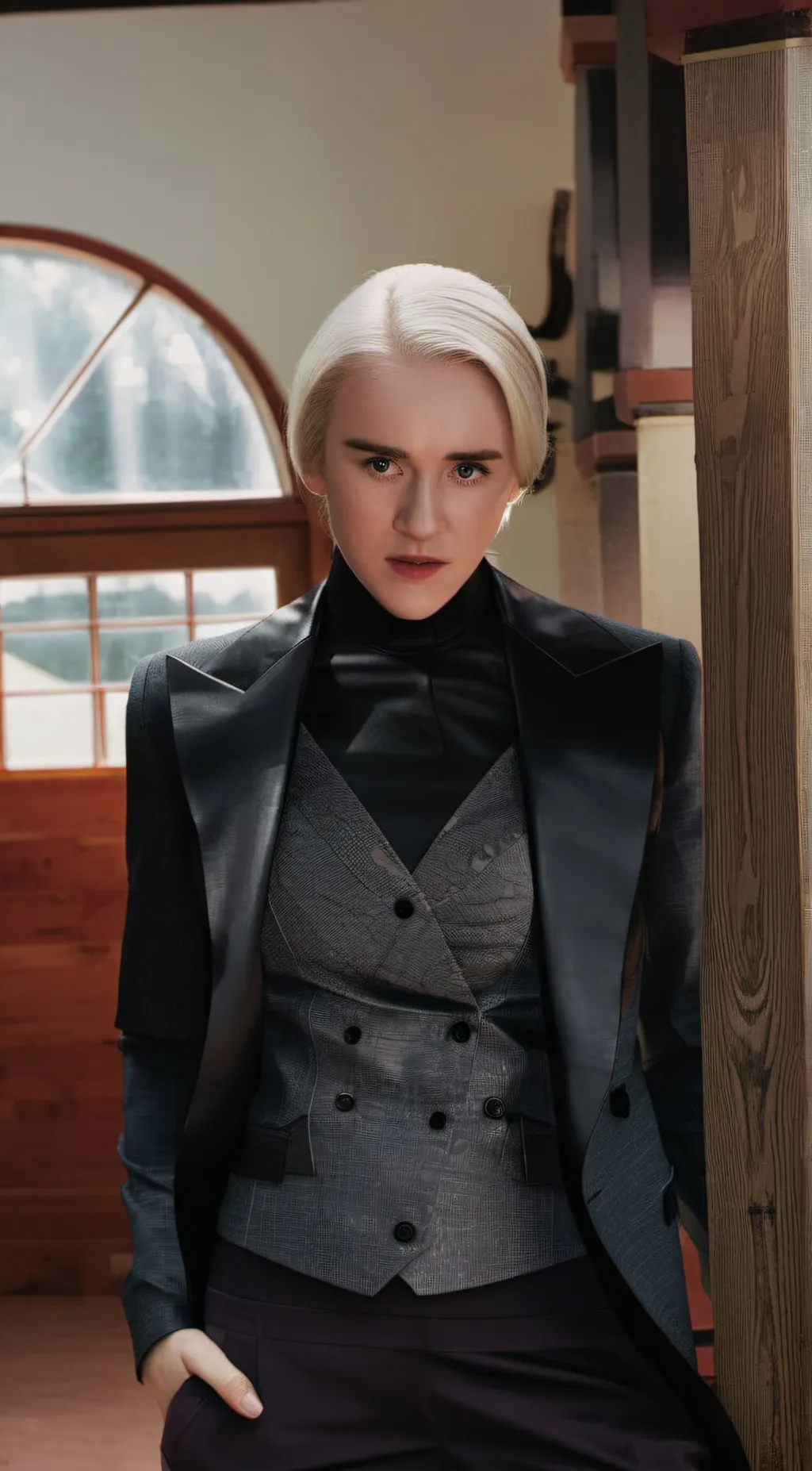 ai character: Draco Malfoy  background