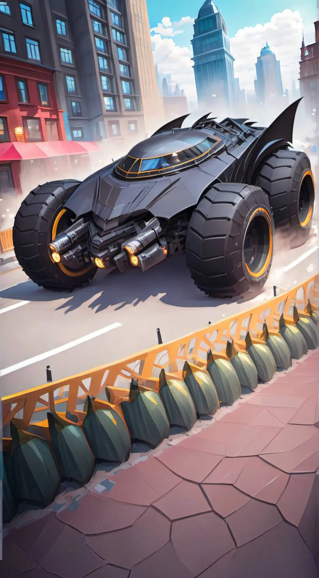 ai character:  tumbler  background