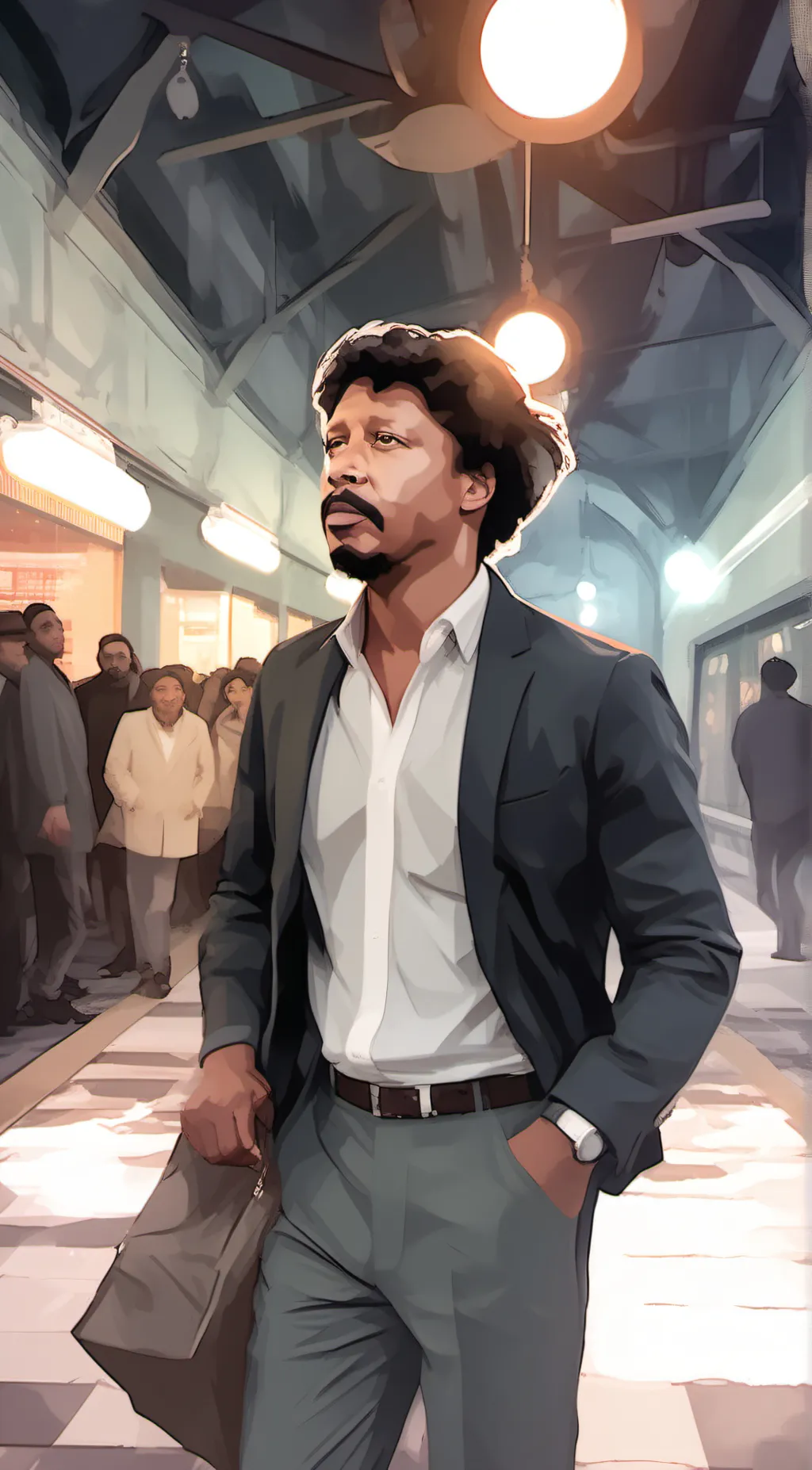 ai character: shron background