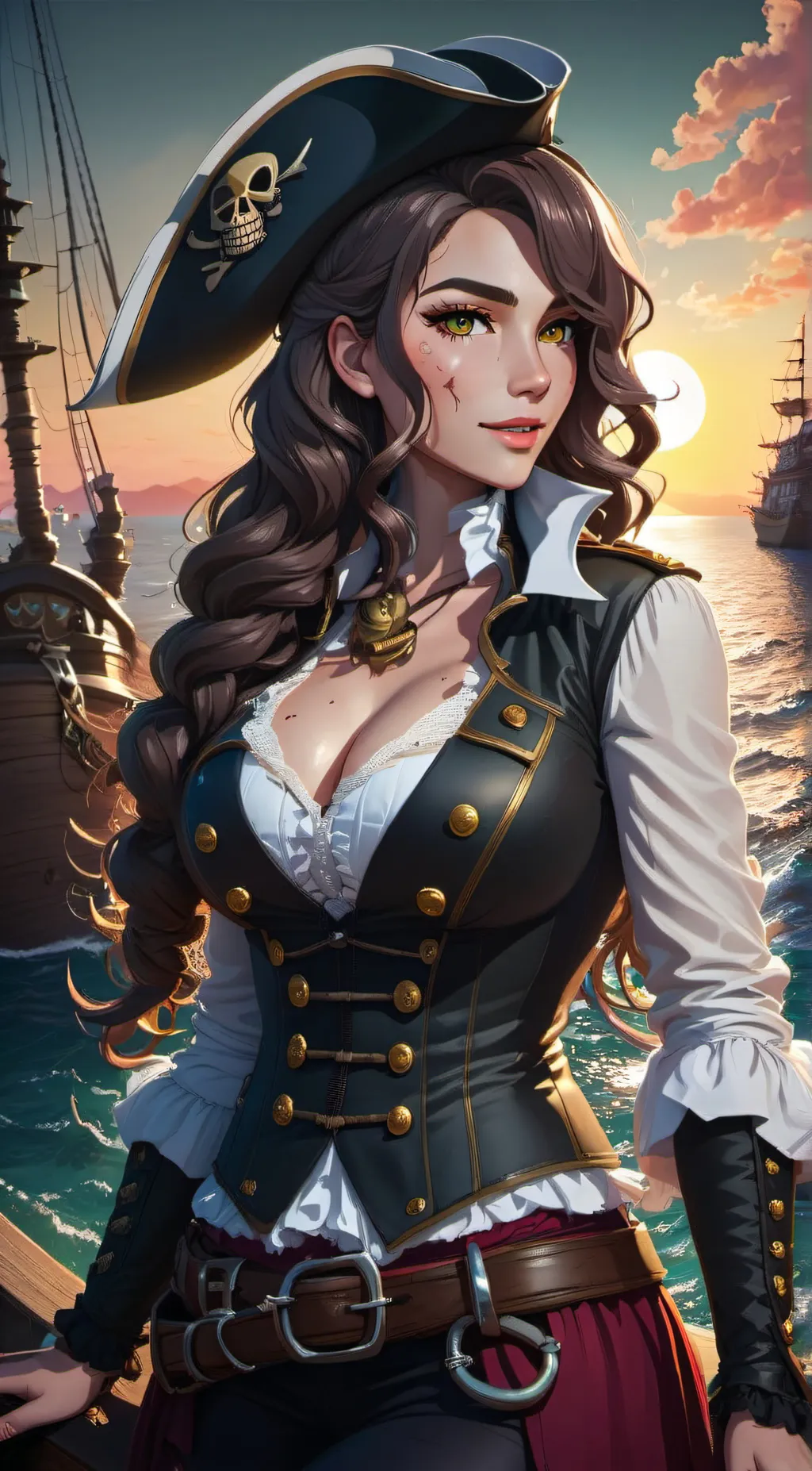 ai character: Alexandra  background