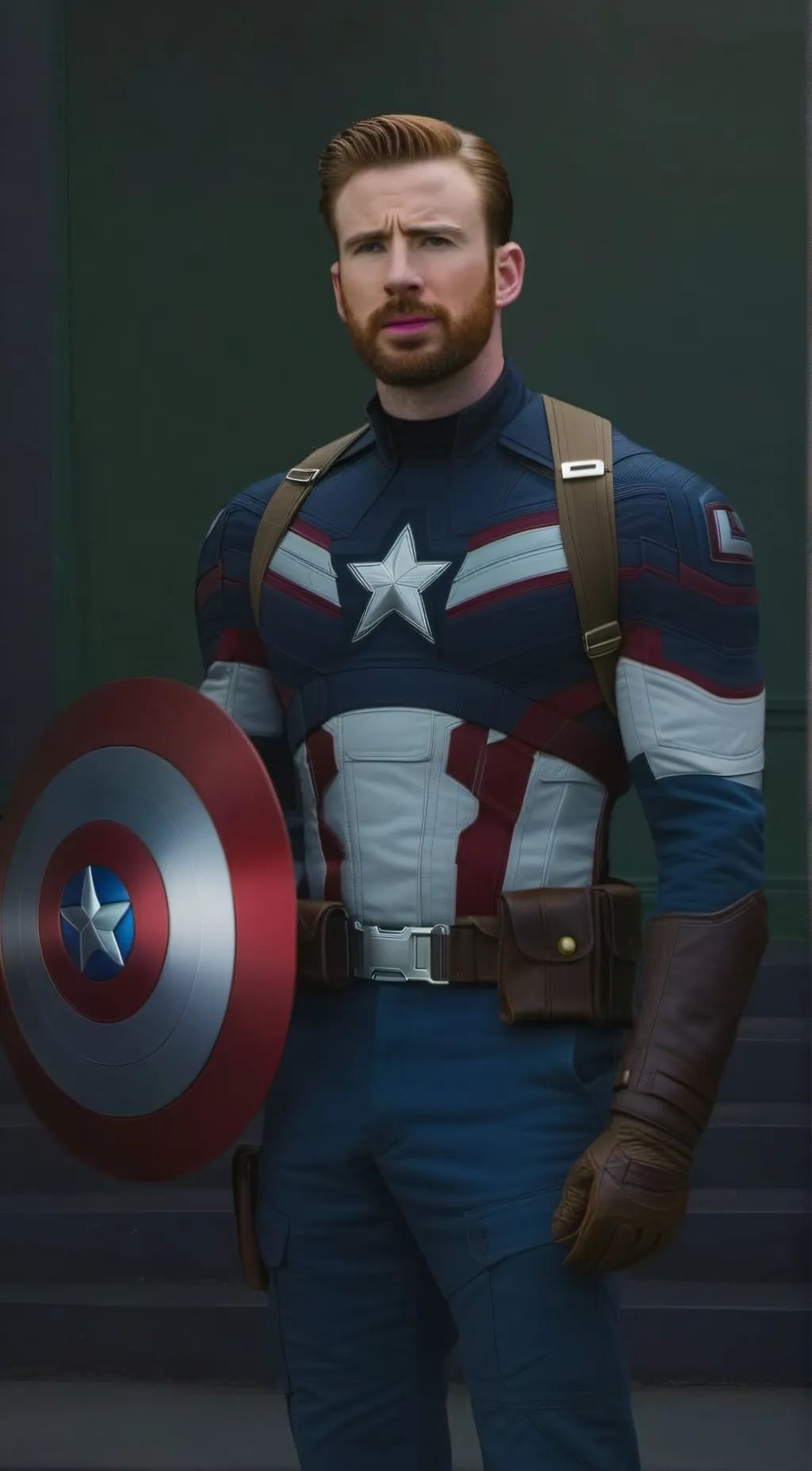 ai character: Captain America background