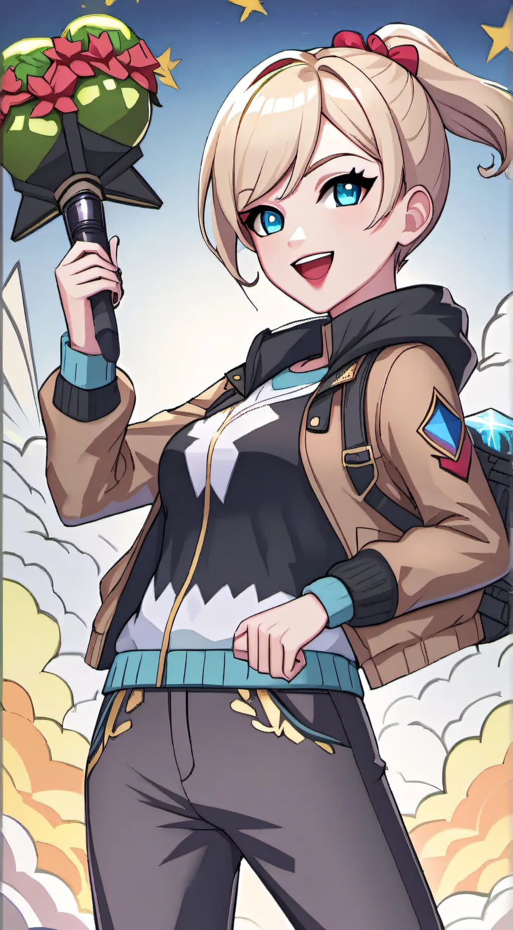 ai character: Fortnite girl background