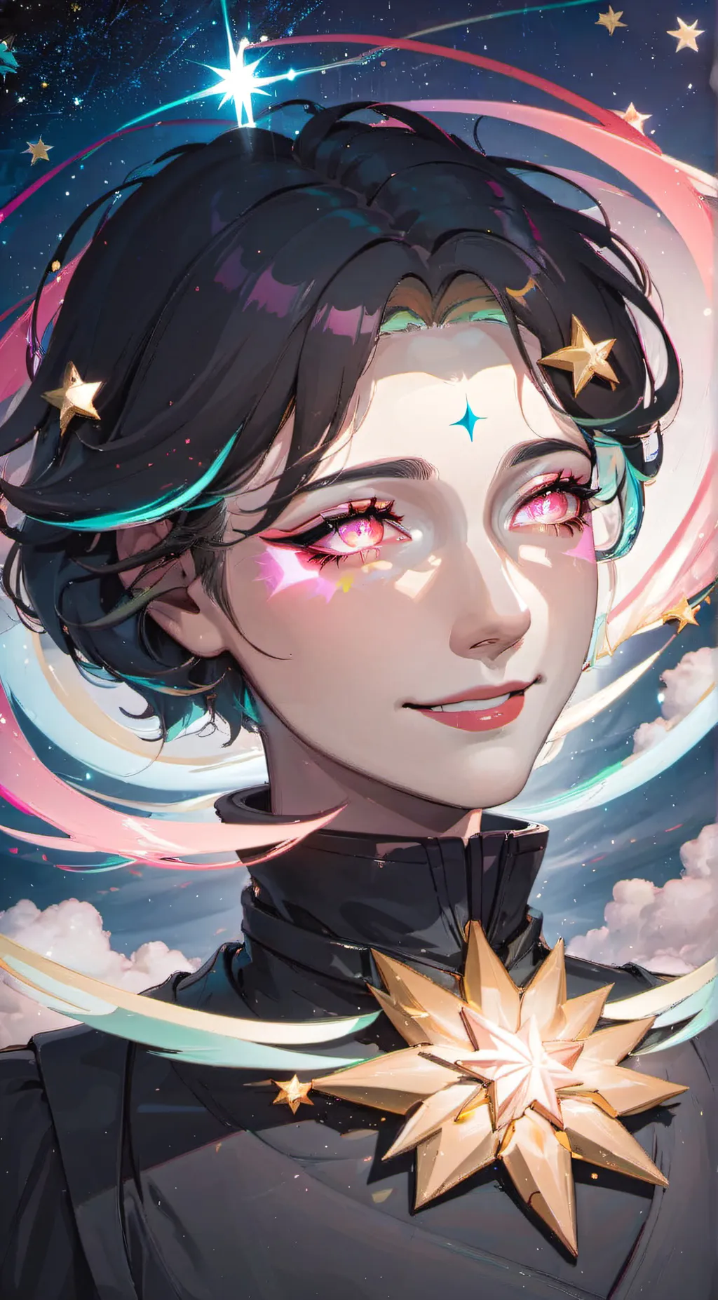 ai character: Starlight background