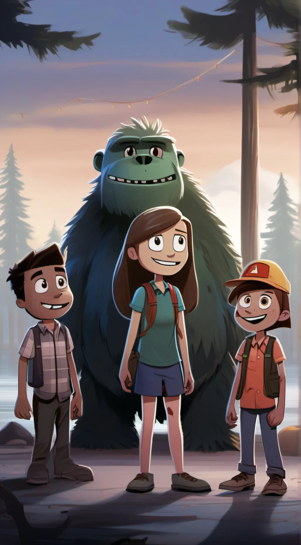 ai character: Camp lakebottom rp background
