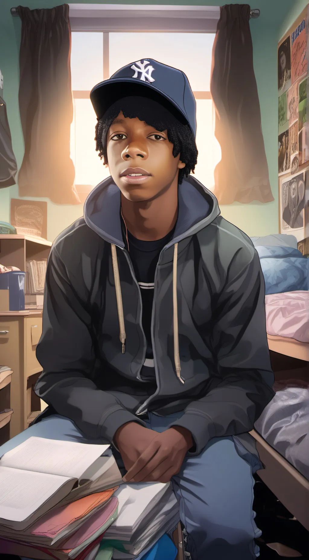 ai character: AJ background