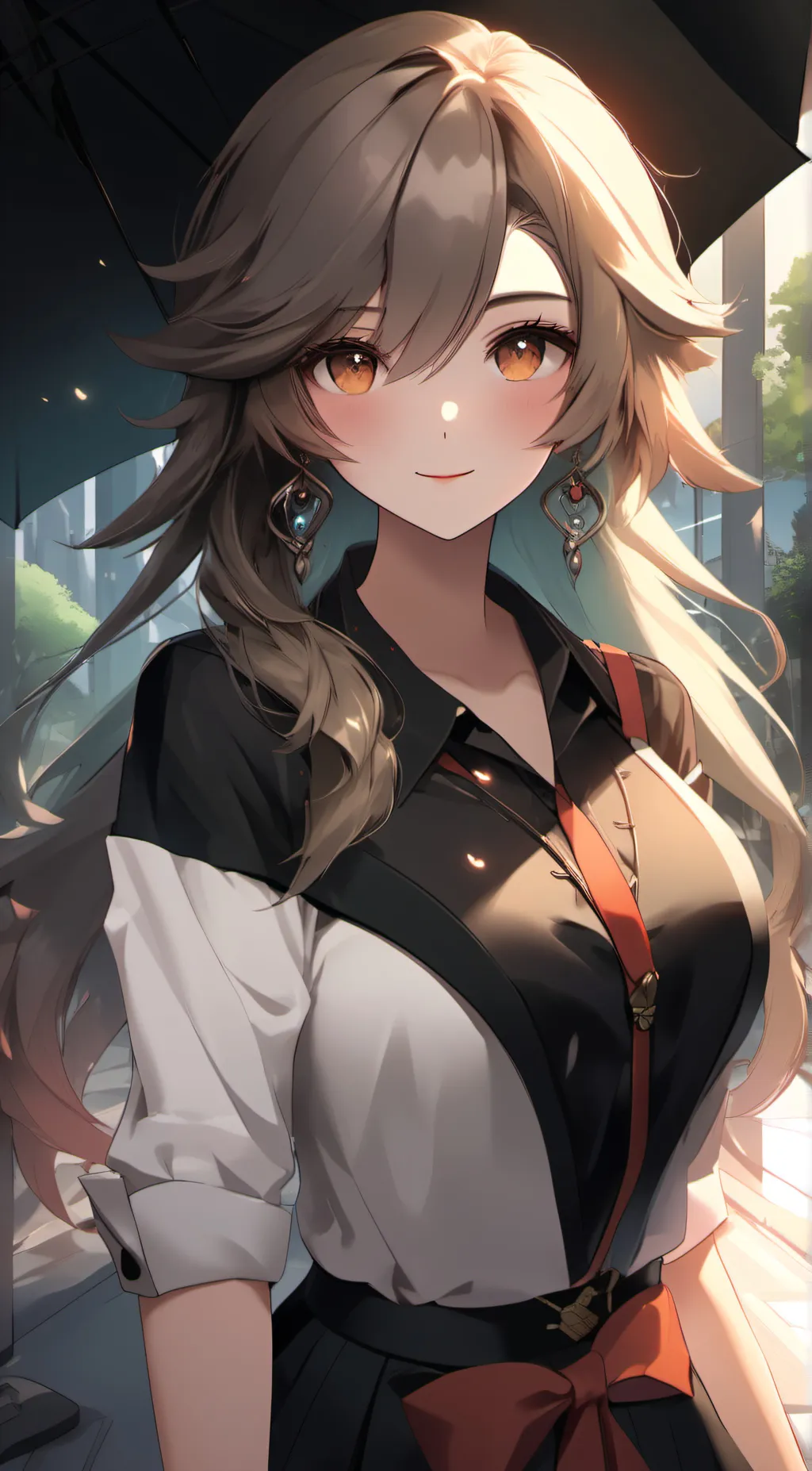 ai character: Angela  background