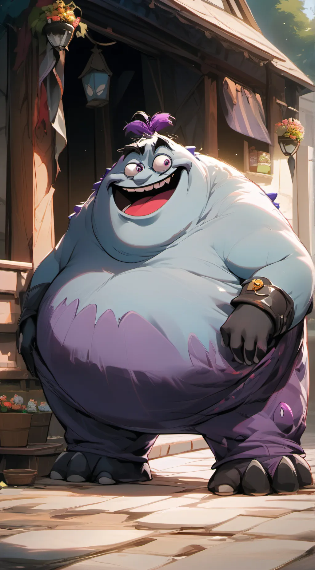 ai character: Grimace background