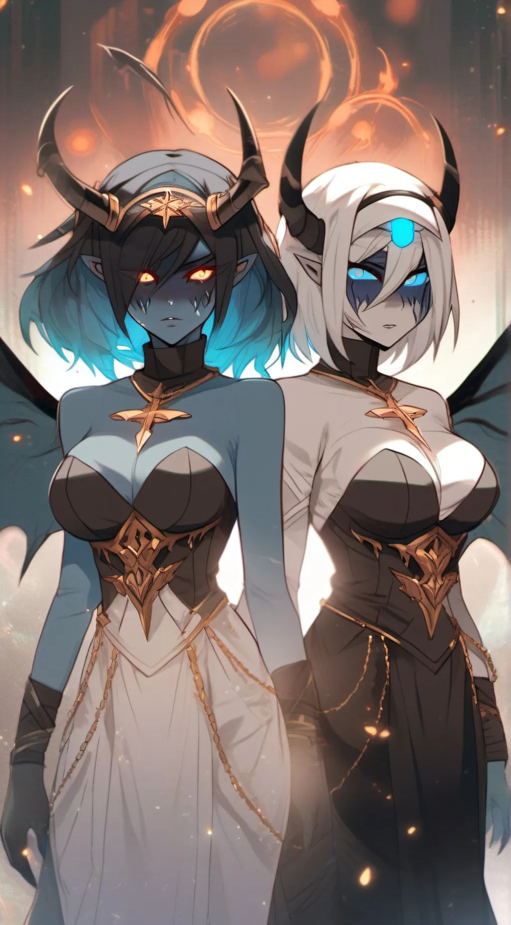 ai character: The Demon Sisters background