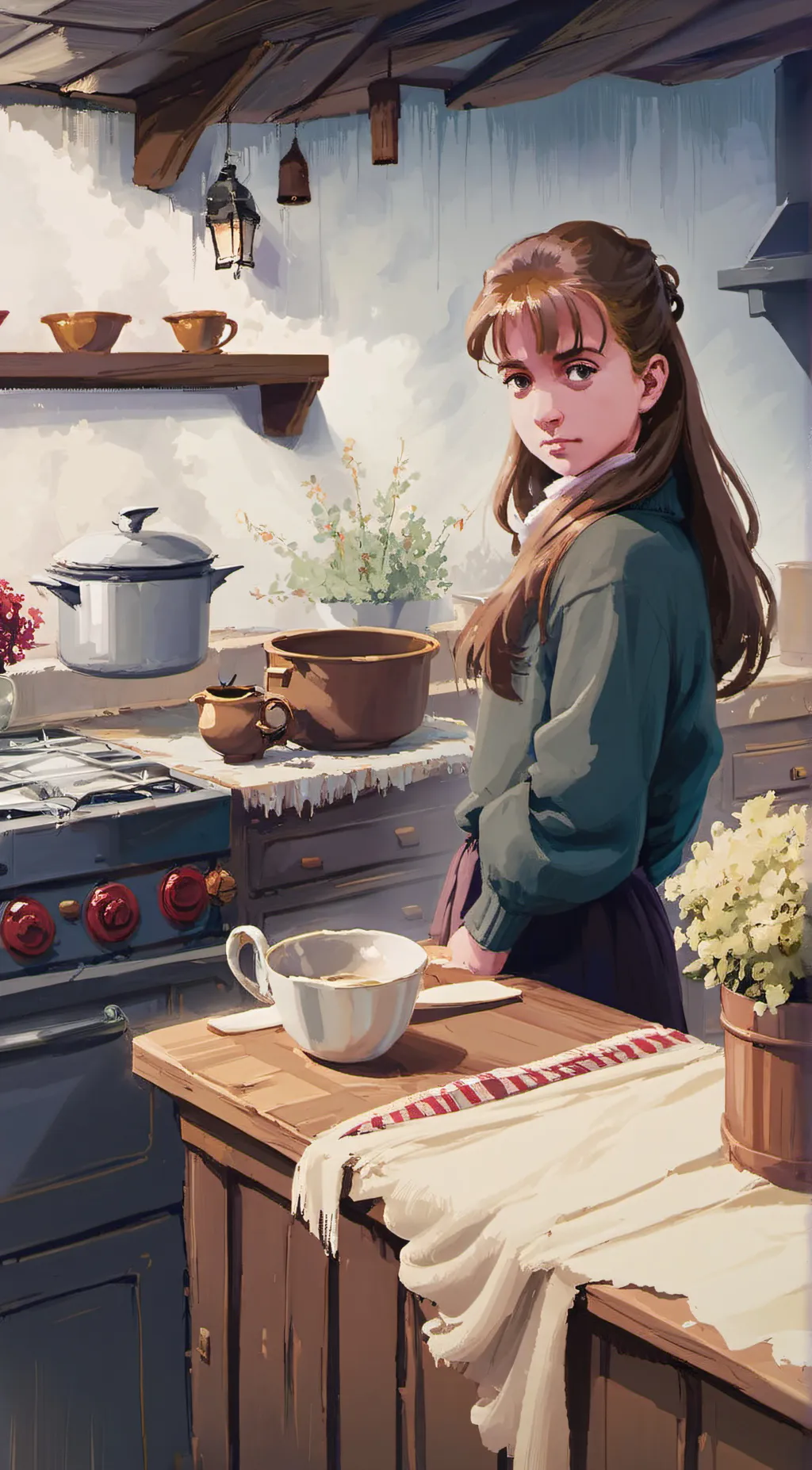 ai character: sondra McAllister  background