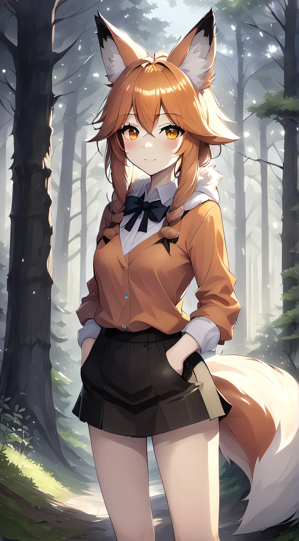 ai character: foxy background