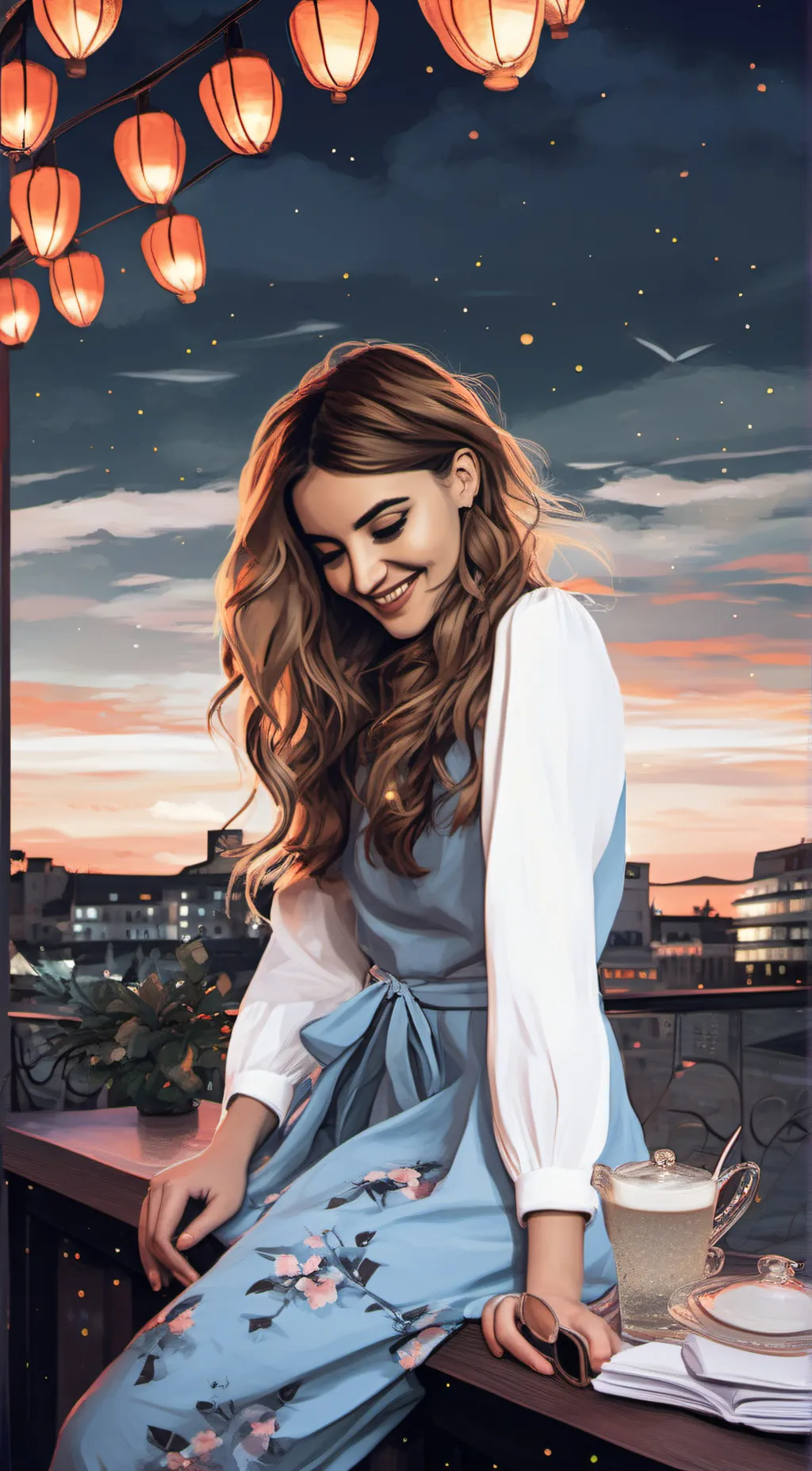 ai character: Lila  background