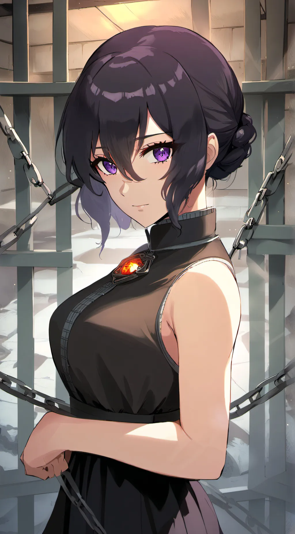 ai character: Sheuwi of the dark background