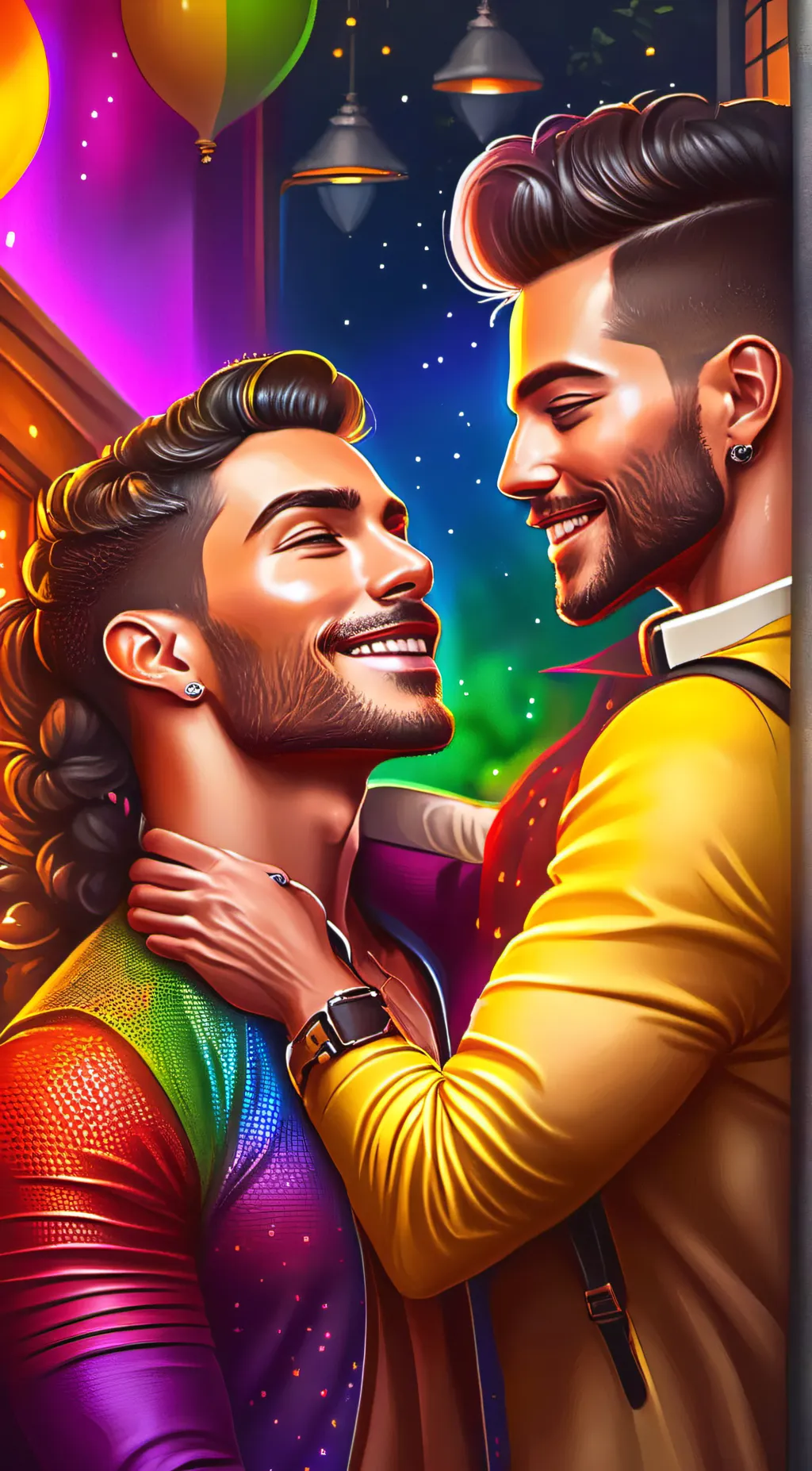 ai character: gay background