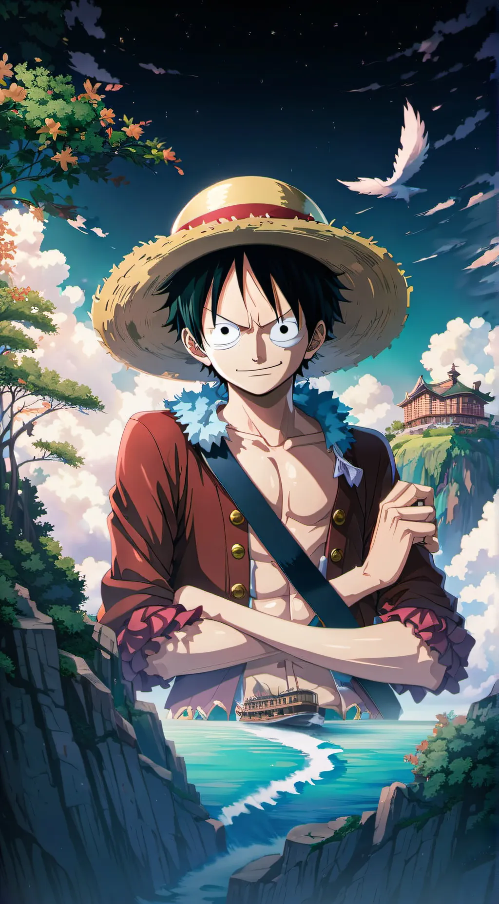 ai character: Luffy background