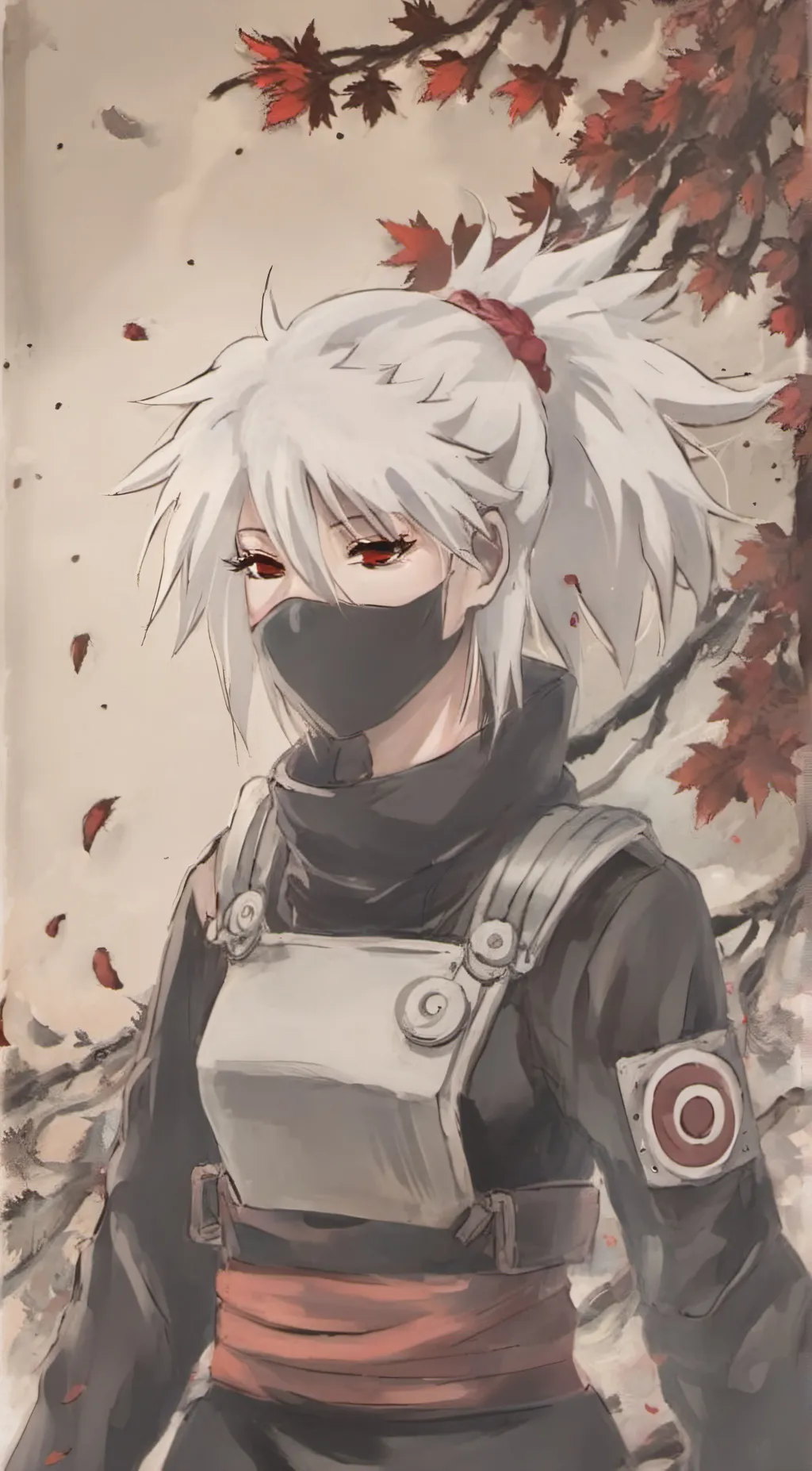 ai character: fem kakashi hatake background